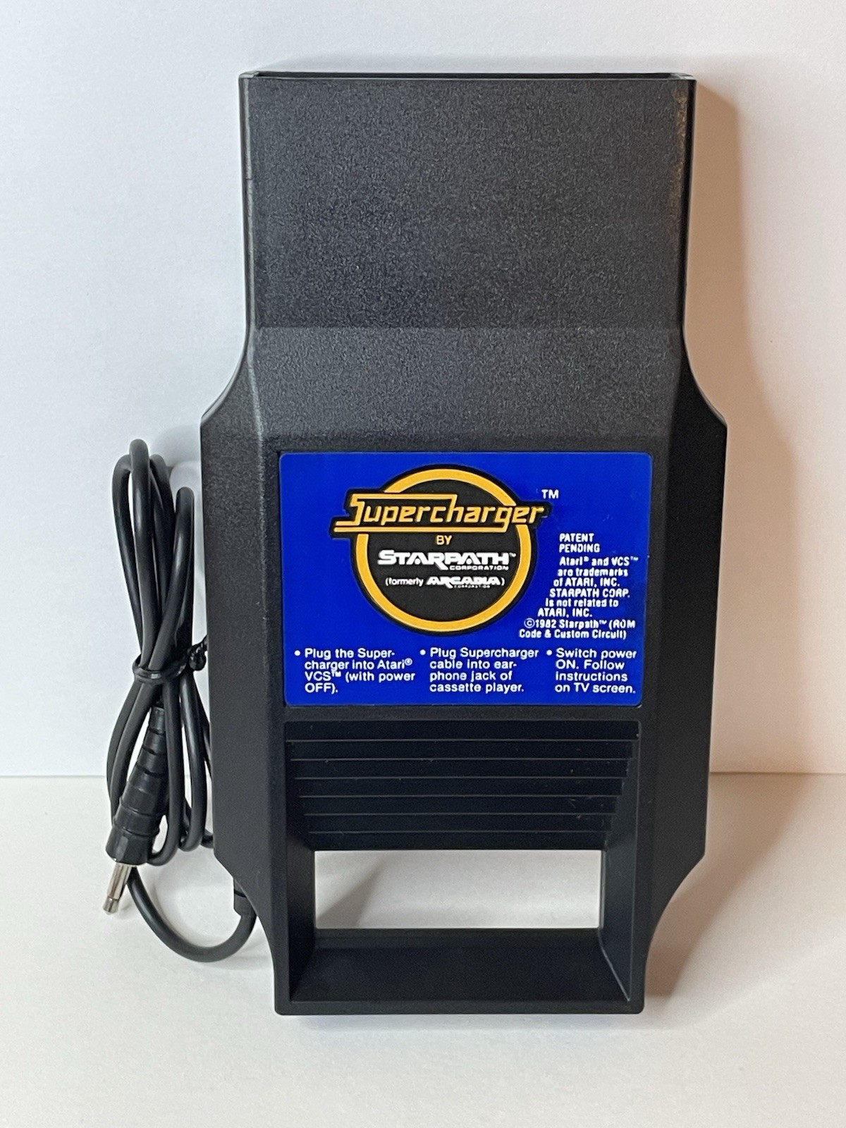 Supercharger by Starpath Arcadia Atari 2600 VCS Cassette Adapter Cleaned Tested