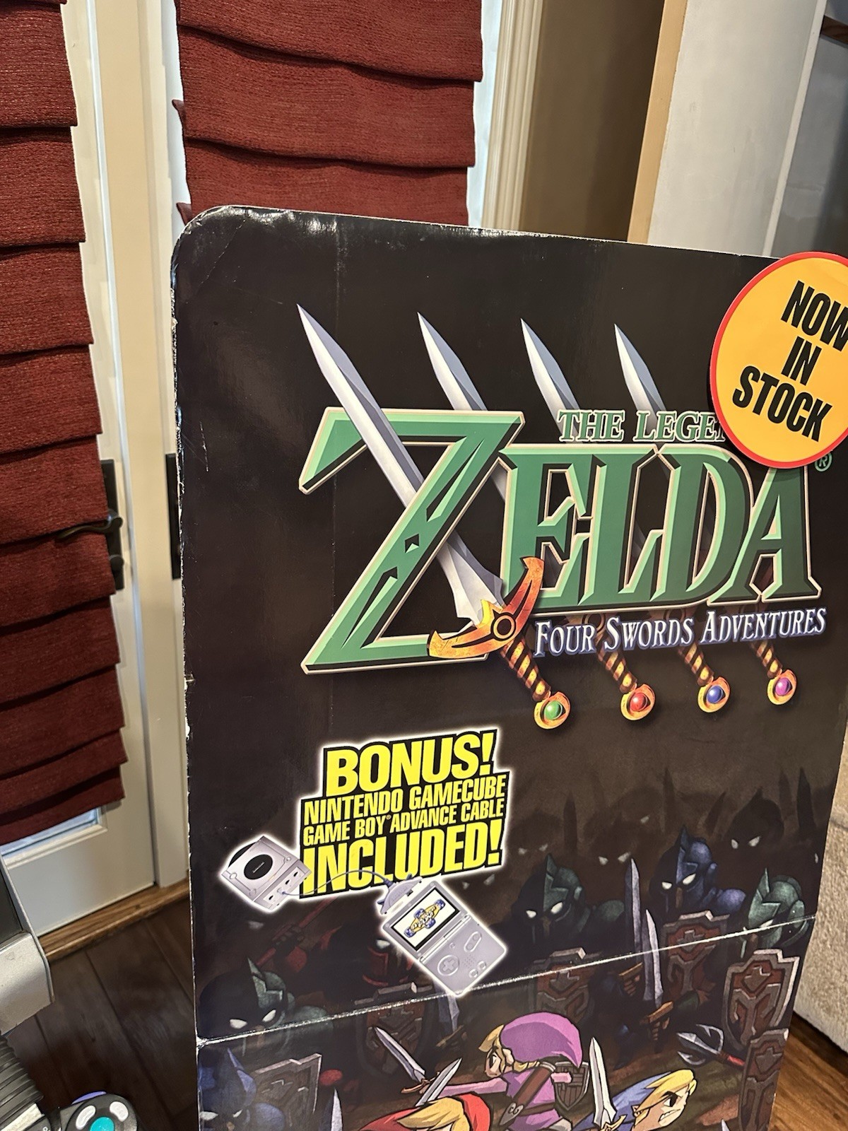 Legend of Zelda Four Swords Adventure Gamecube Promo Store Display Standee OEM⚡️