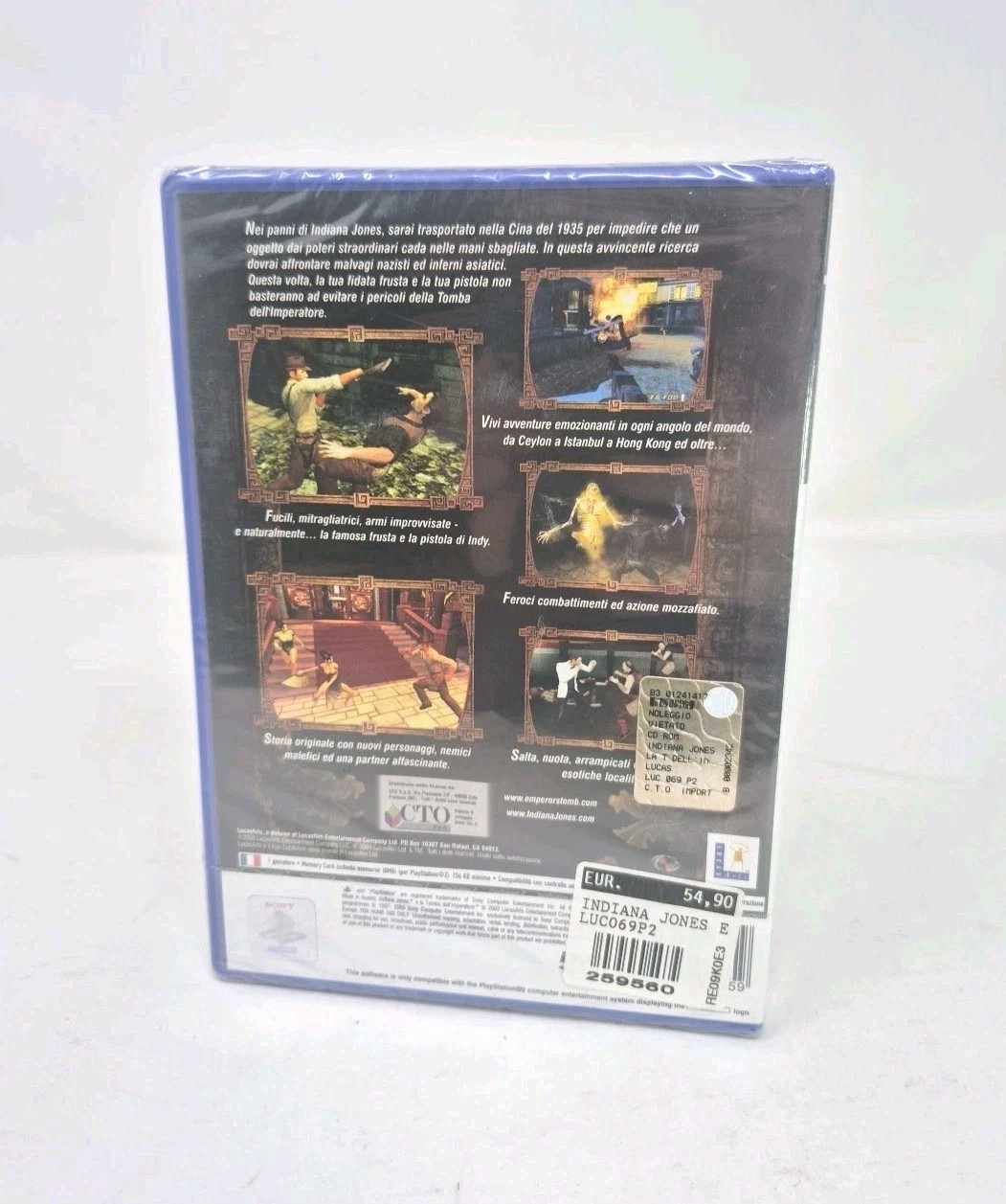 Indiana Jones and the Emperor’s Tomb – PlayStation 2 – PAL Italy Edition- New