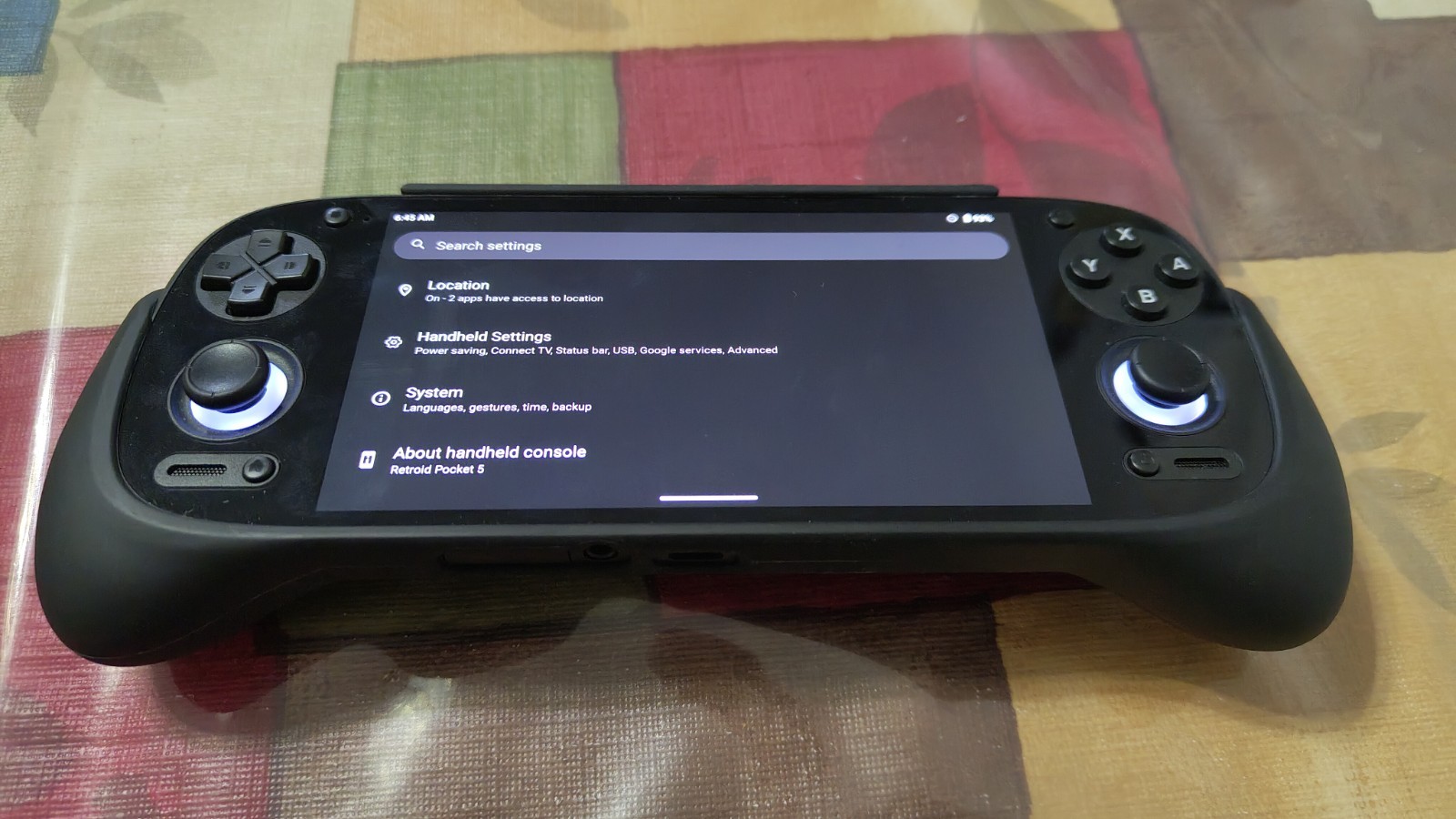 Retroid Pocket 5 Handheld Game 8gb/128gb,OLED Black + Case, Dual Screen and Grip