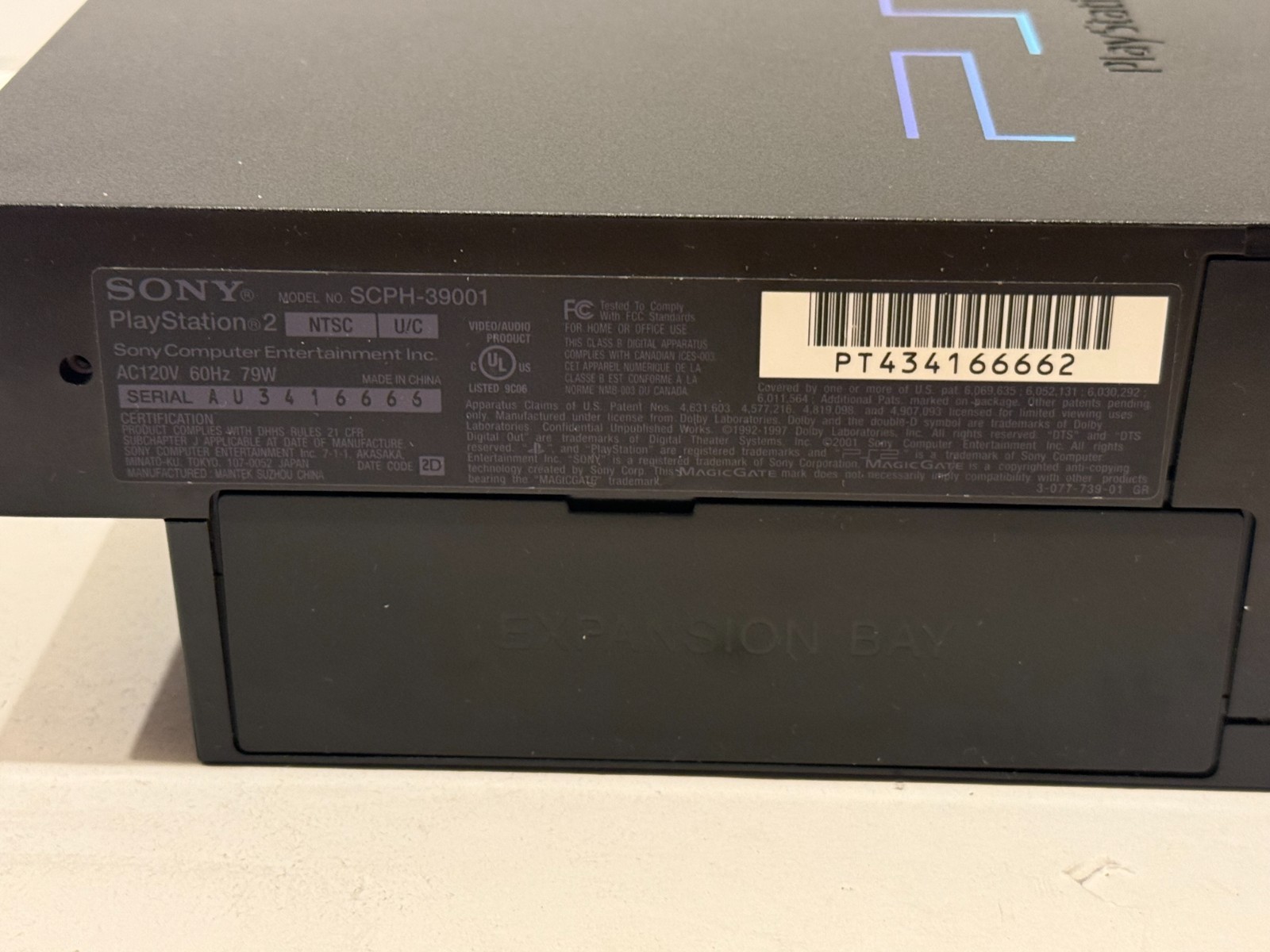 Sony PlayStation 2 PS2 Fat Console Bundle SCPH-39001 w/ Controller Tested