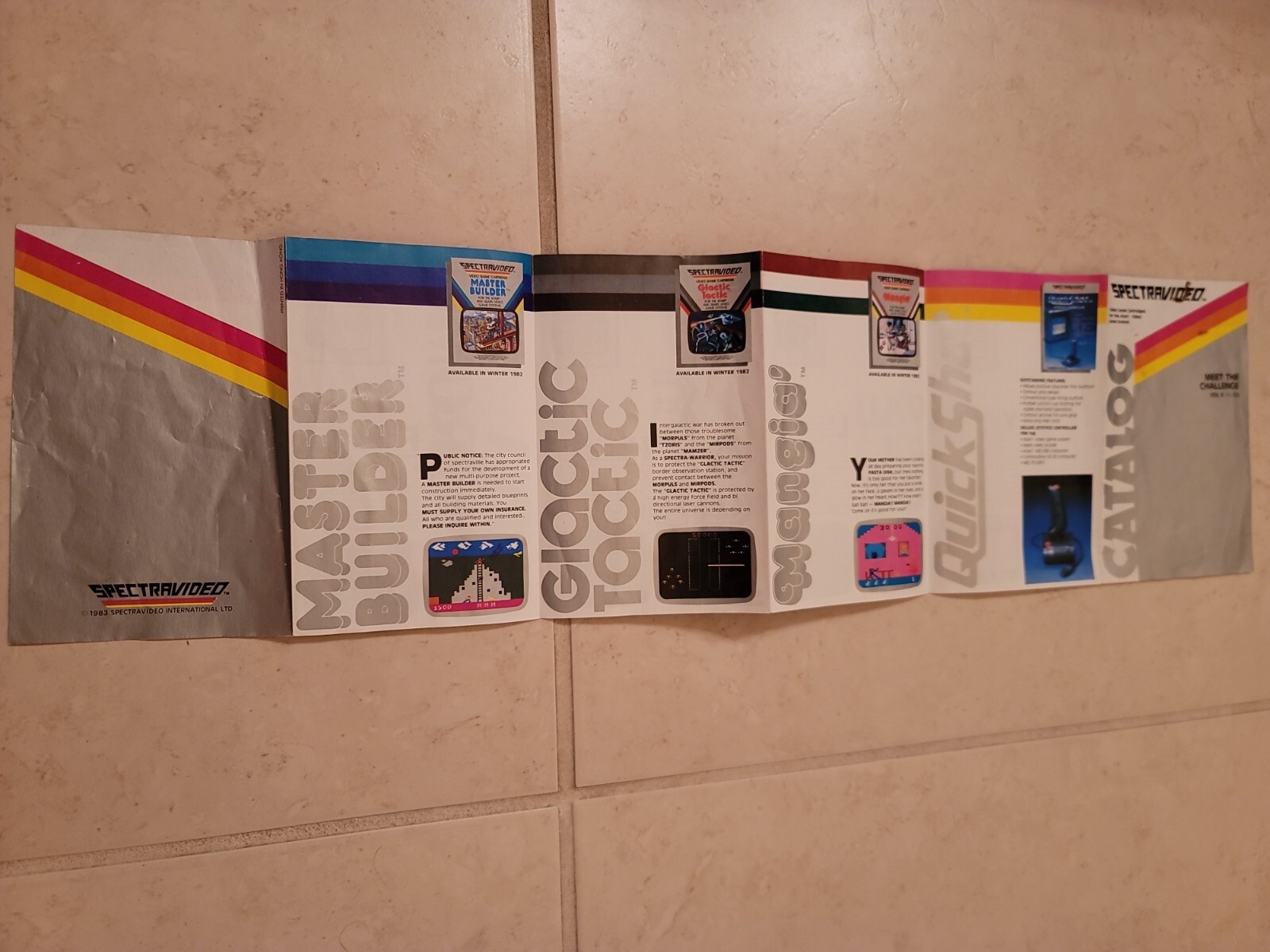 Atari 2600 VCS SPECTRAVIDEO SPECTRAVISION SPECTRA VISEO GAME CATALOG MANUAL 1983