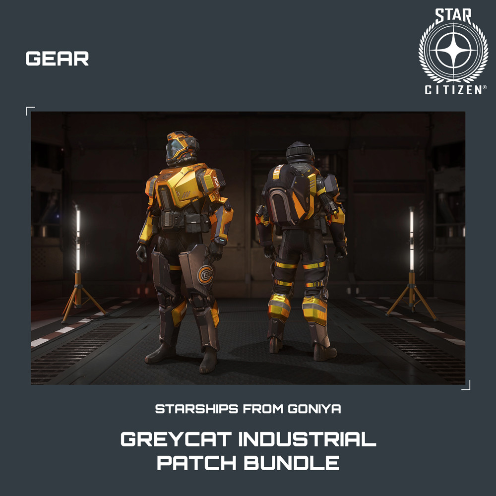 STAR CITIZEN – GEAR – GREYCAT INDUSTRIAL – PATCH BUNDLE (LIMITED ITEM)
