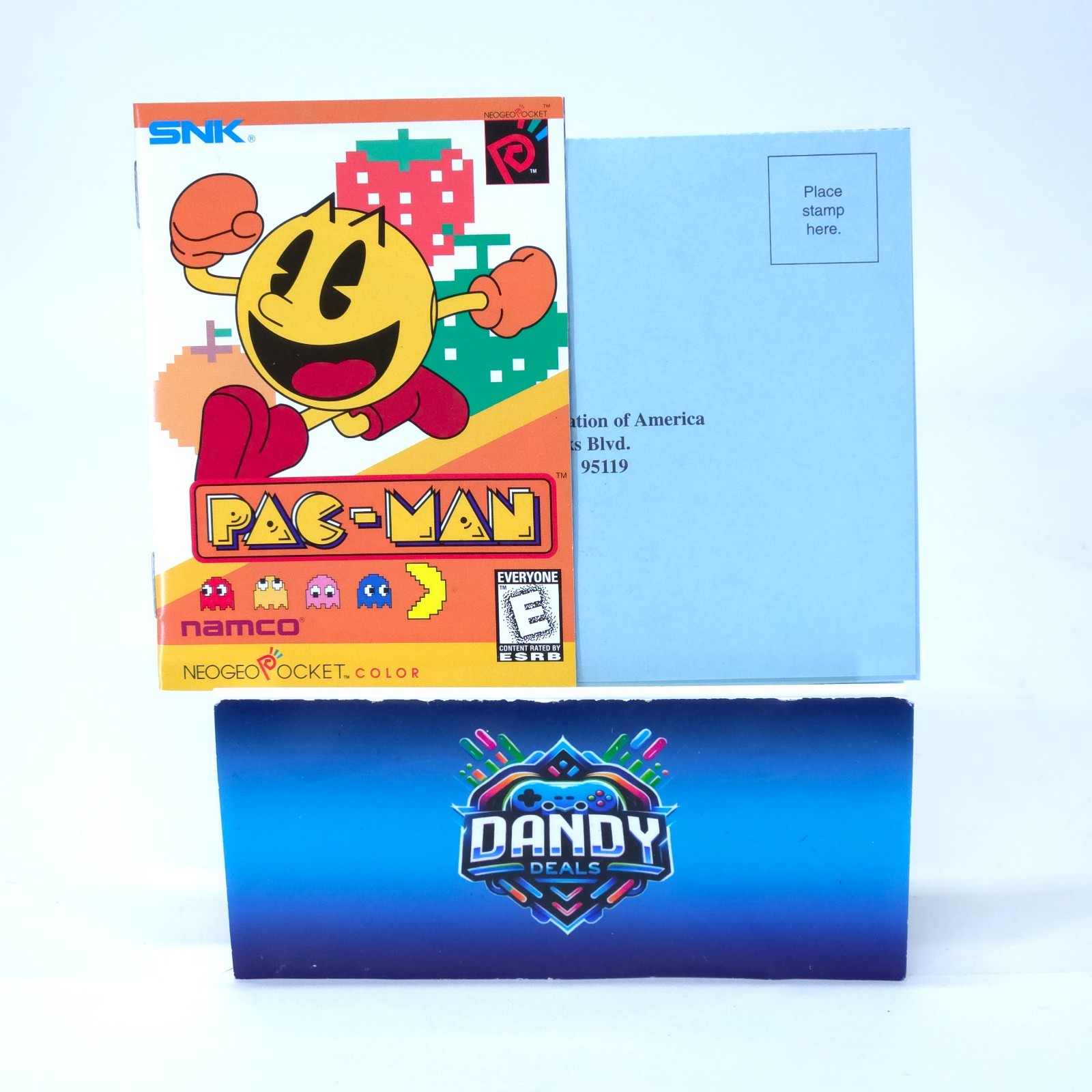 Pac-Man CIB W/ Manual + Saled CrossRings – Neo Geo Pocket Color
