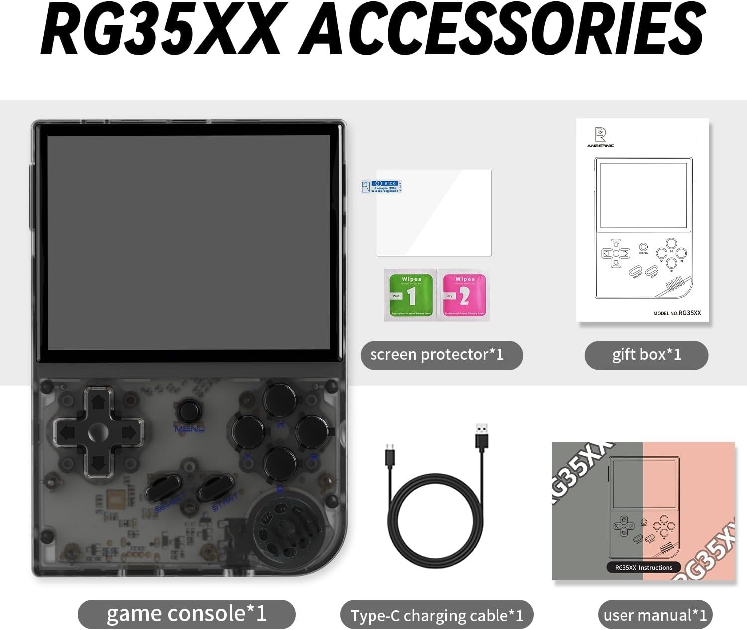 Anbernic RG35XX Retro Console: 3.5-Inch Screen, 5500 Games & Long Battery Life
