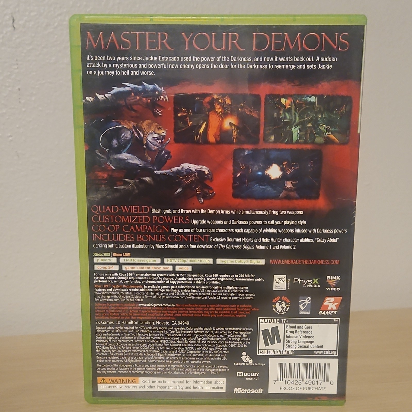 The Darkness II – Limited Edition w/ Manual