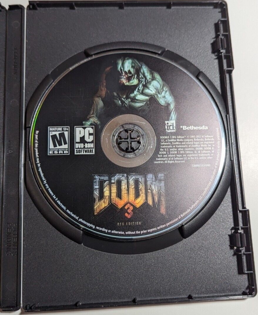 Doom 3: BFG Edition (PC DVD ROM, 2012) with Manual & Case, Dishonored Ad
