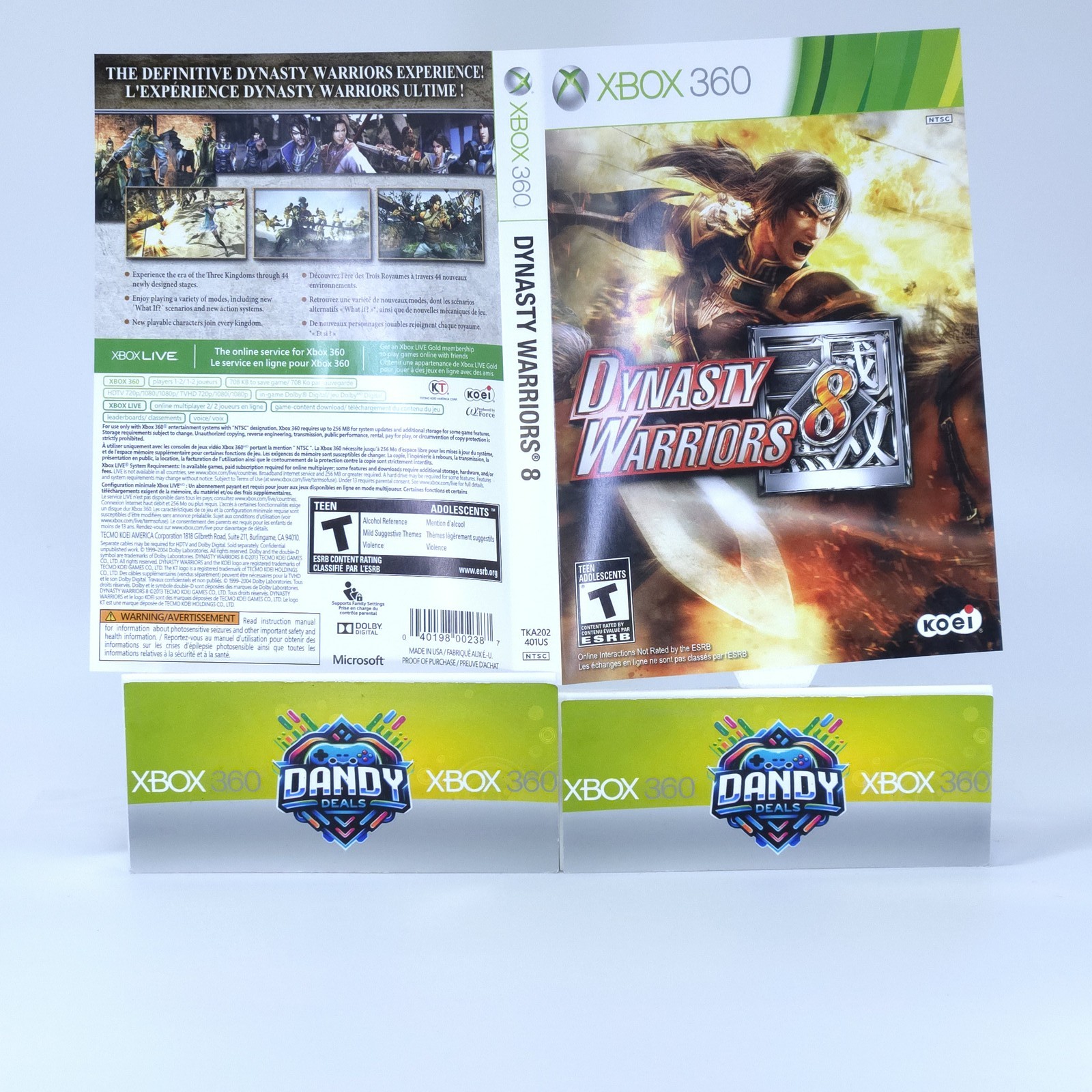 Dynasty Warriors 8 CIB W/ Manual – Xbox 360