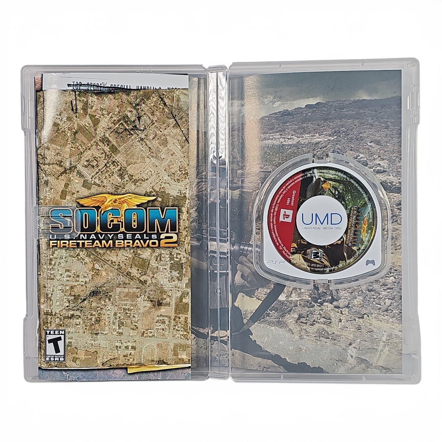 SOCOM U.S. Navy SEALs Fireteam Bravo 2 CIB Sony PSP Complete Tested
