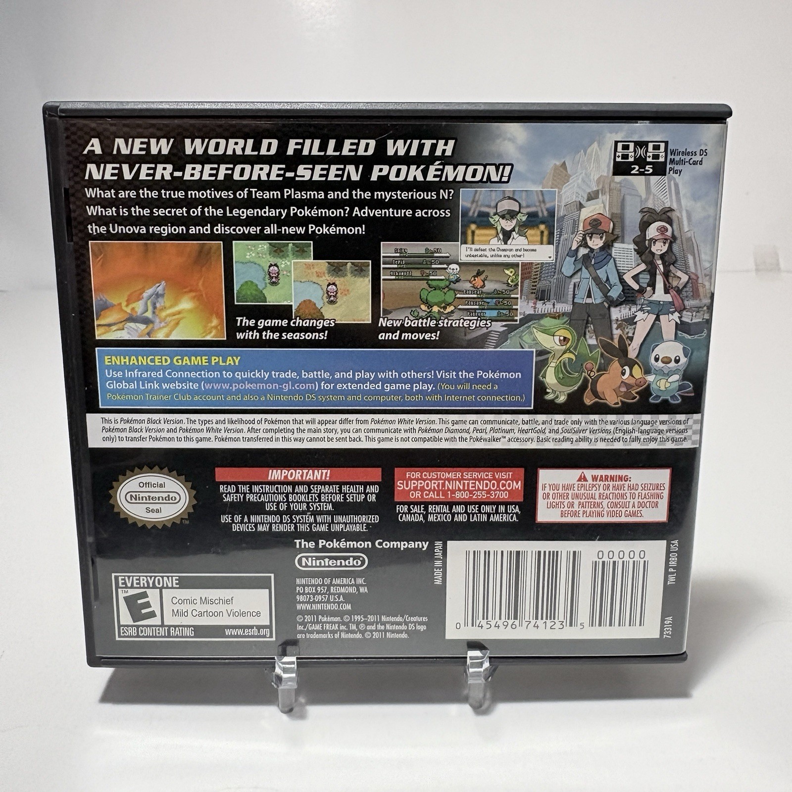 Pokemon Black Version Nintendo DS 100% Complete CIB Tested Authentic Clean