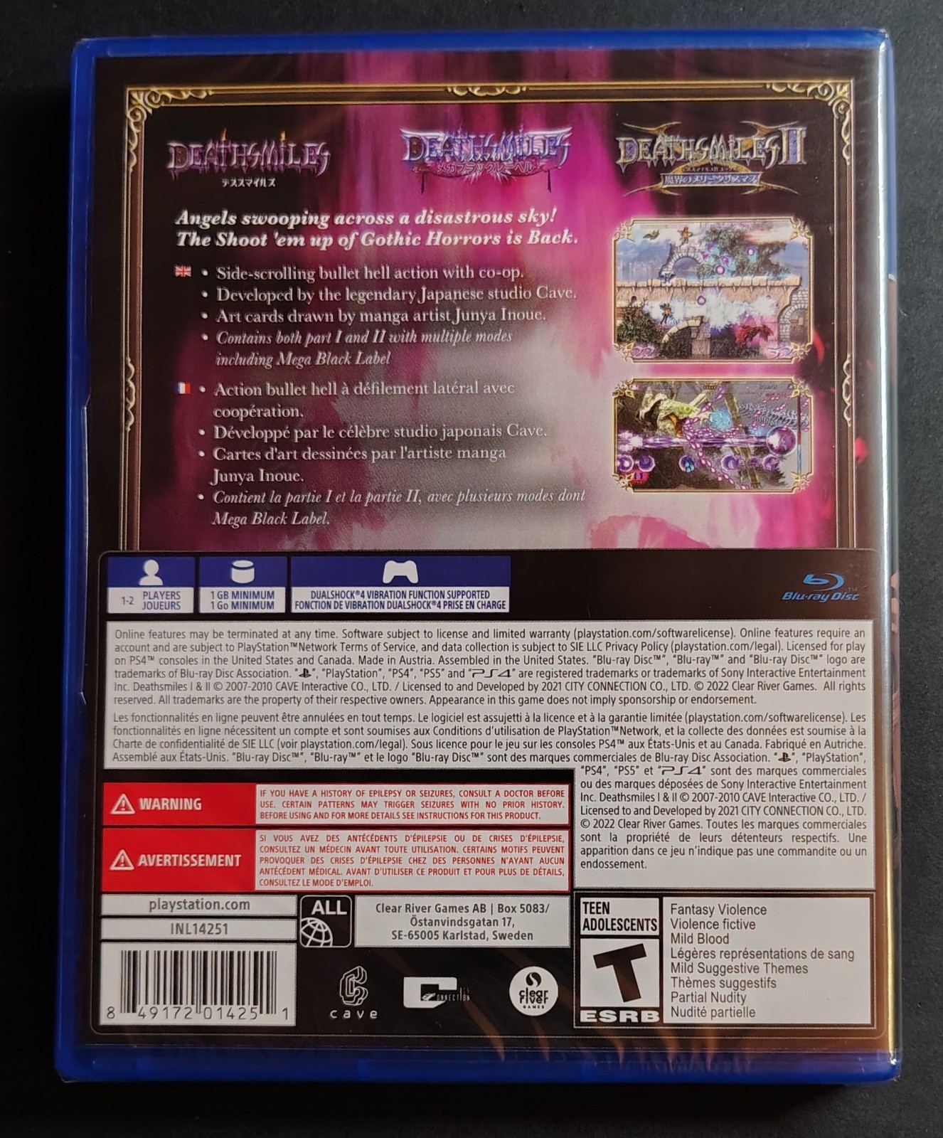 Deathsmiles I・II PS4 (DeathSmiles 1 & 2) Clear River Games