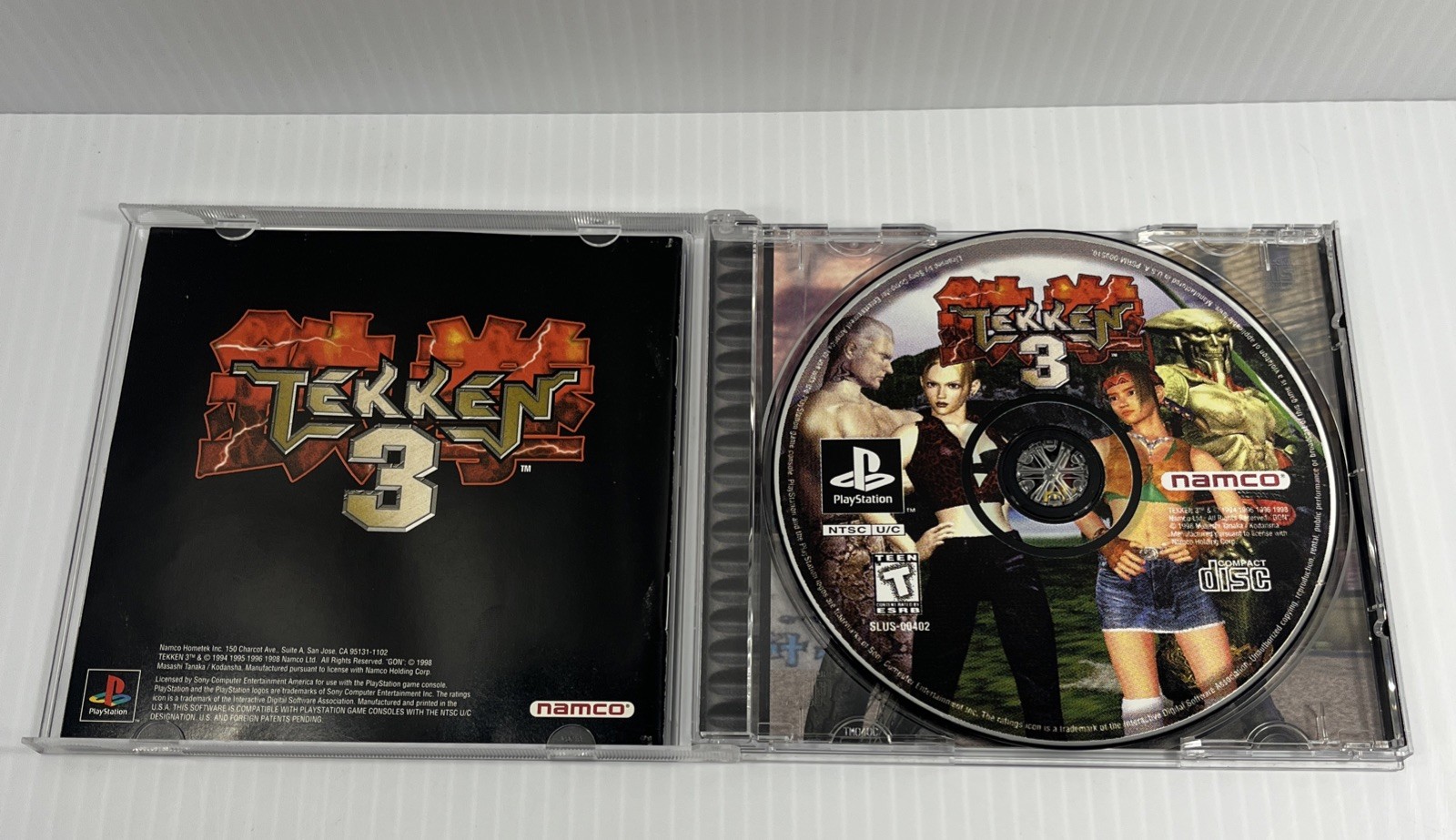 Tekken 3 (Sony PlayStation 1, 1998) Tekken III PS1 W manual. W Reg Card. Tested.