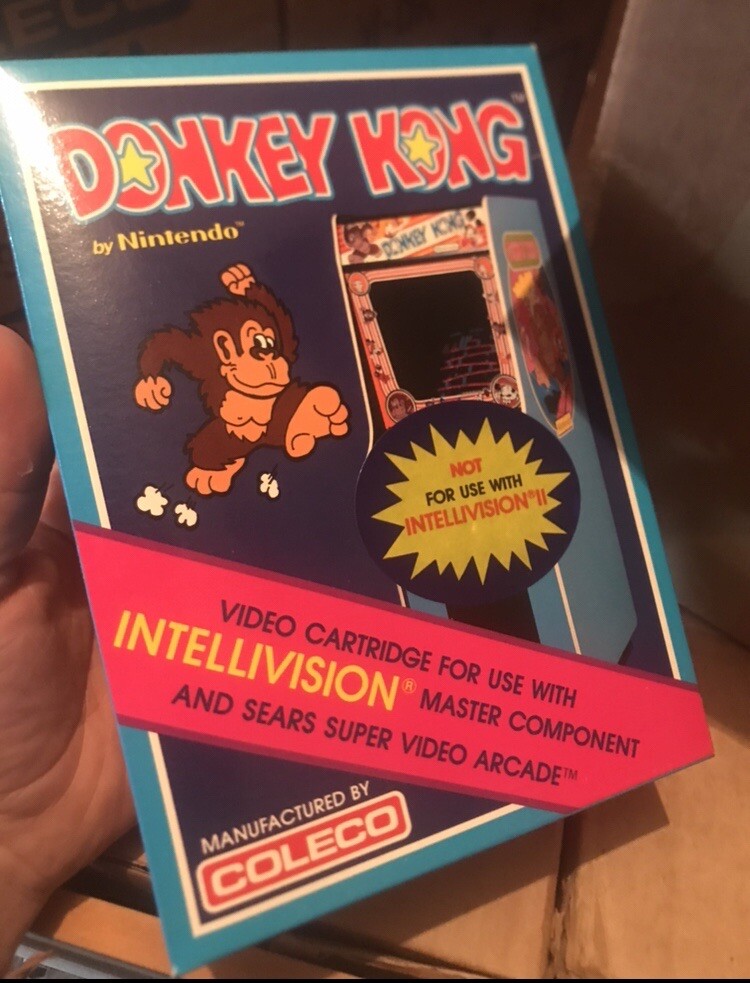 Nintendo Donkey Kong Intellivision Intv 1982. Factory Box 6 sealed units.Genuine