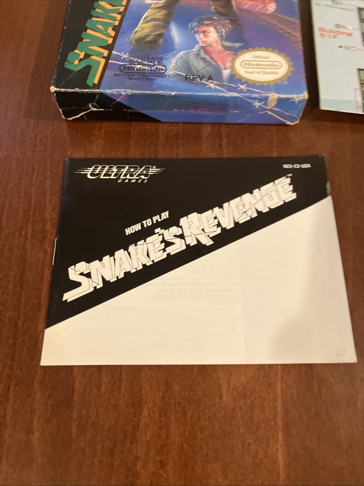 Metal Gear Snake’s Revenge NES Cib Map