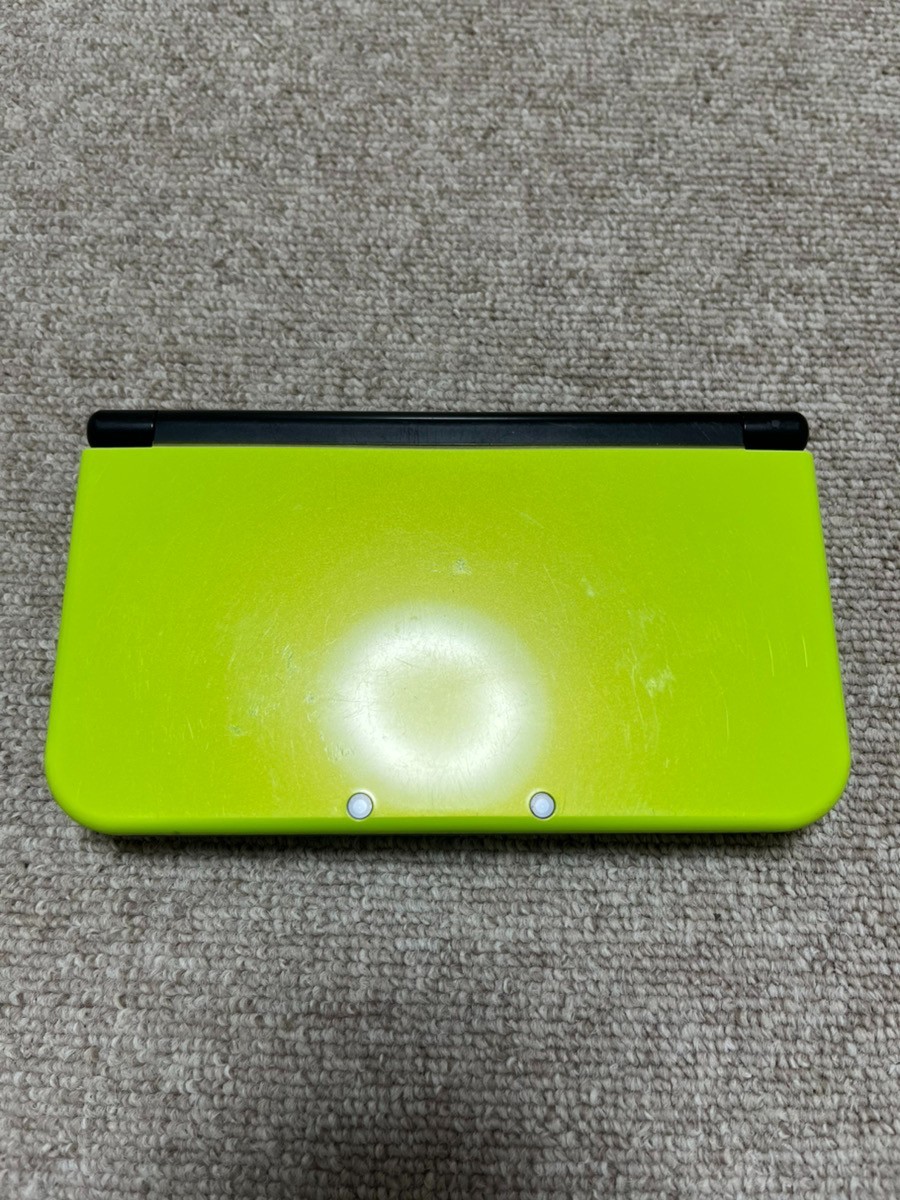 New Nintendo 3DS XL LL Black Lime Console region Japanese B984