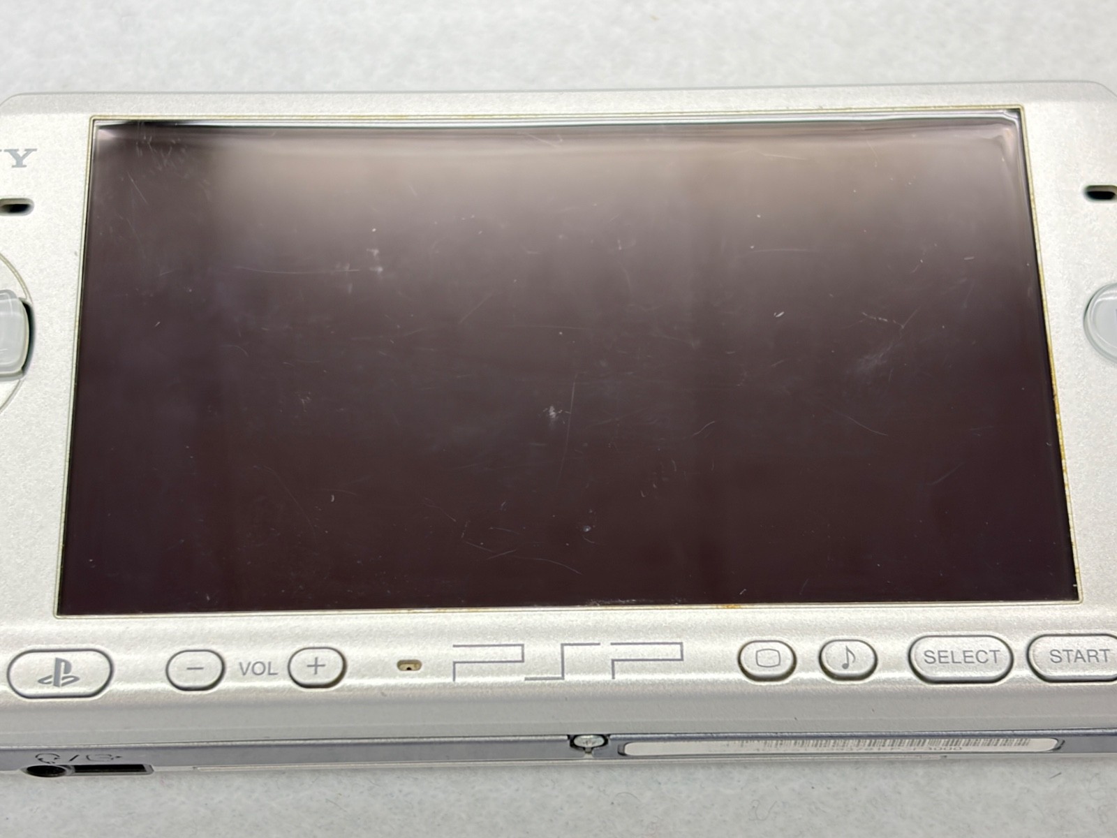 TESTED SONY PSP 3000 Mythic SILVER Console + Charger + battery + 3 game 4GB