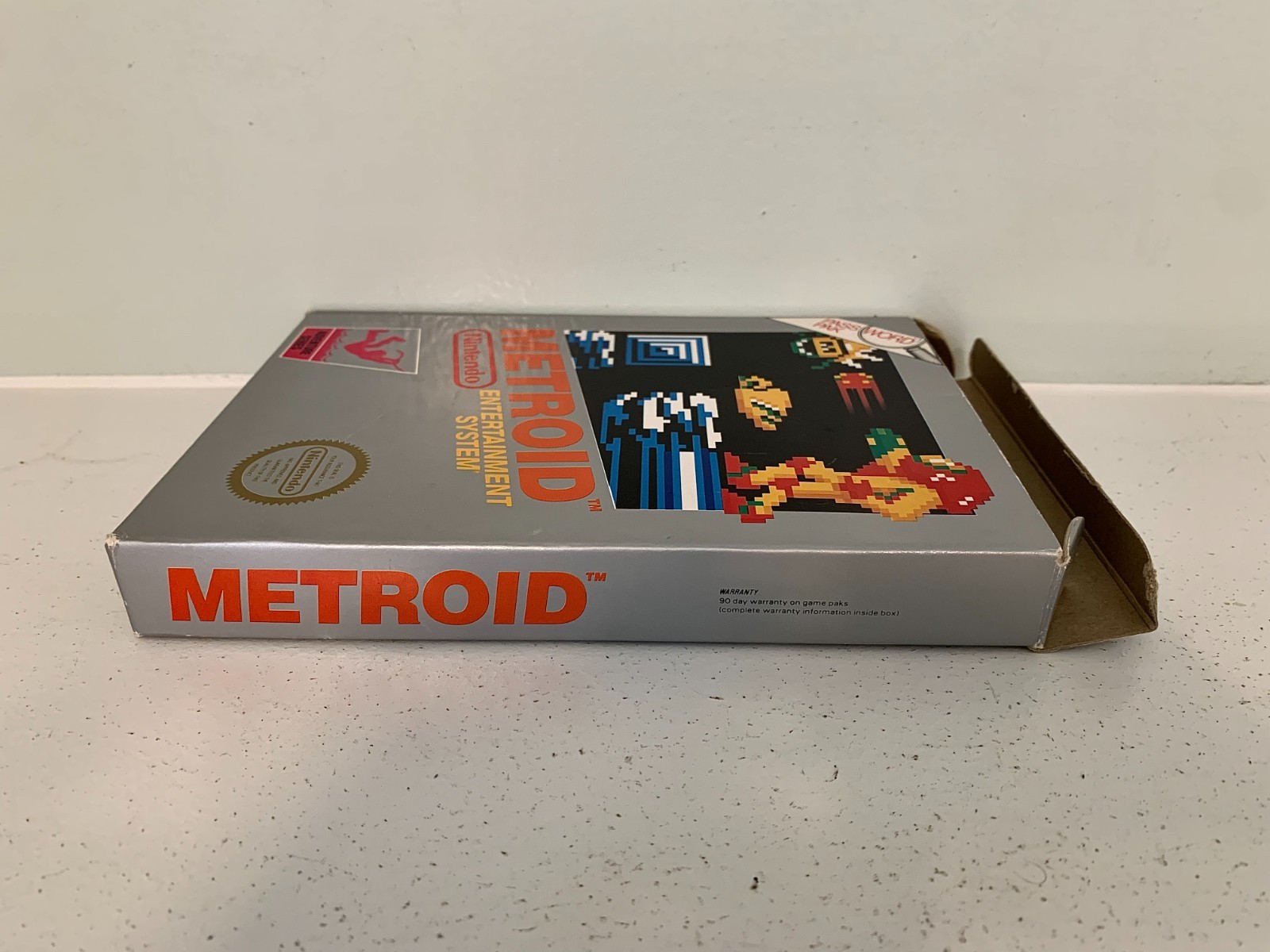 Nintendo NES Metroid 5 Screw Hangtab 1st Print CIB Complete In Box Original 1987
