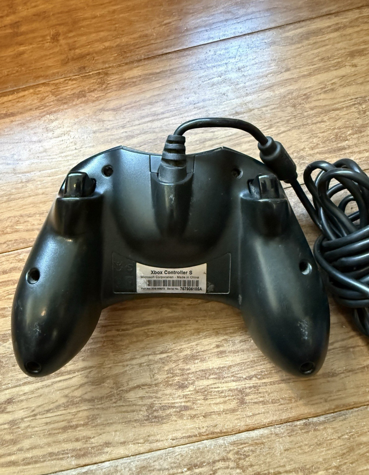 Microsoft Xbox Controller S OEM Black X08-69873 • Tested • No Breakaway Cable
