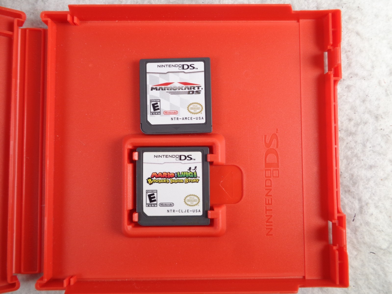 Mario & Luigi Bowsers Inside Story MarioKart Nintendo DS Cartridge Only Lot of 2