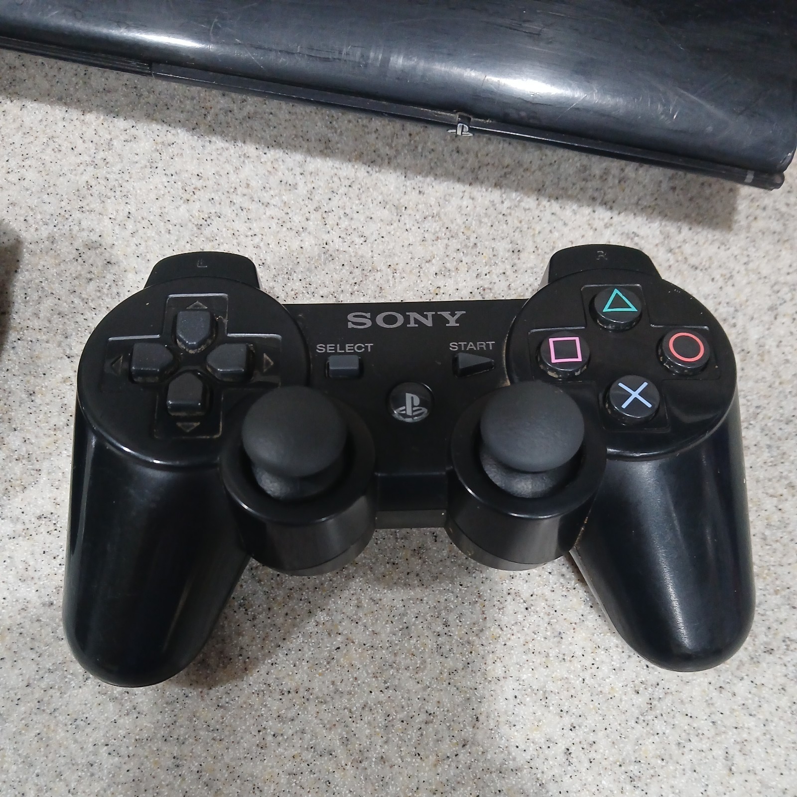 Sony PlayStation 3 PS3 Super Slim cech 4001B Black Console 2 Controllers
