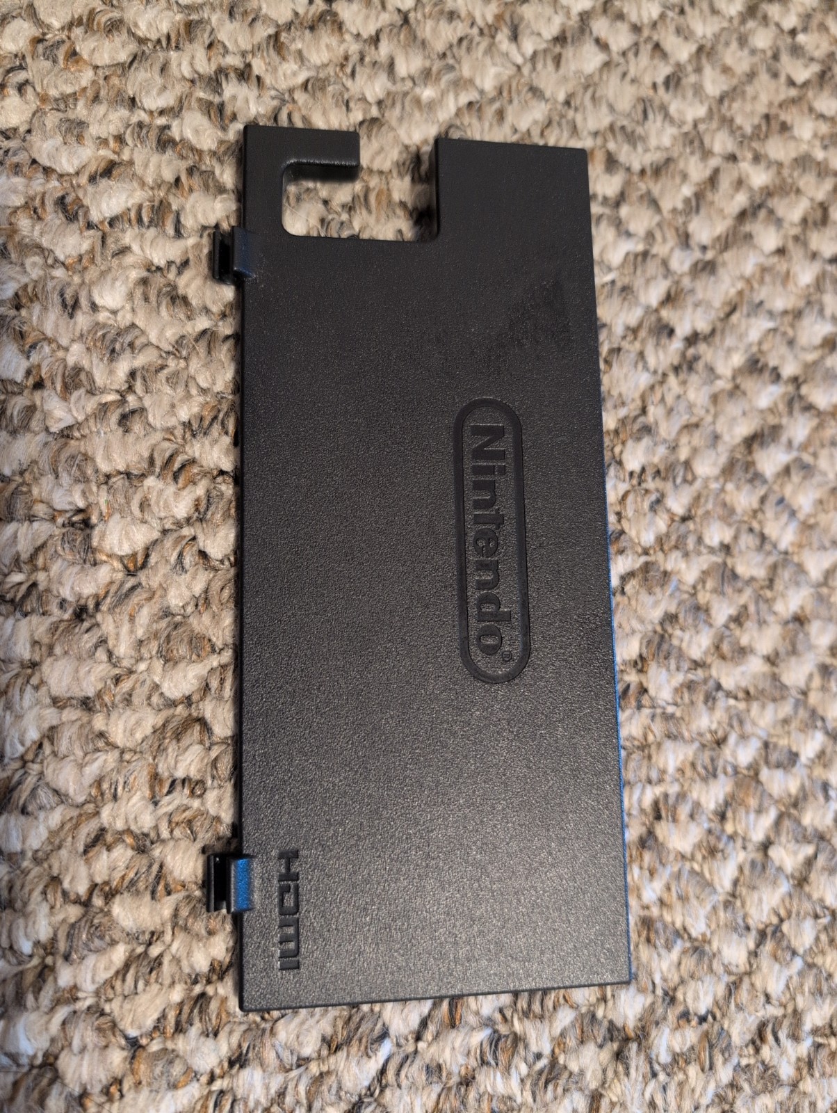 Nintendo Switch HAC-007 Charging Dock Black Back Cover Replacement Genuine Used