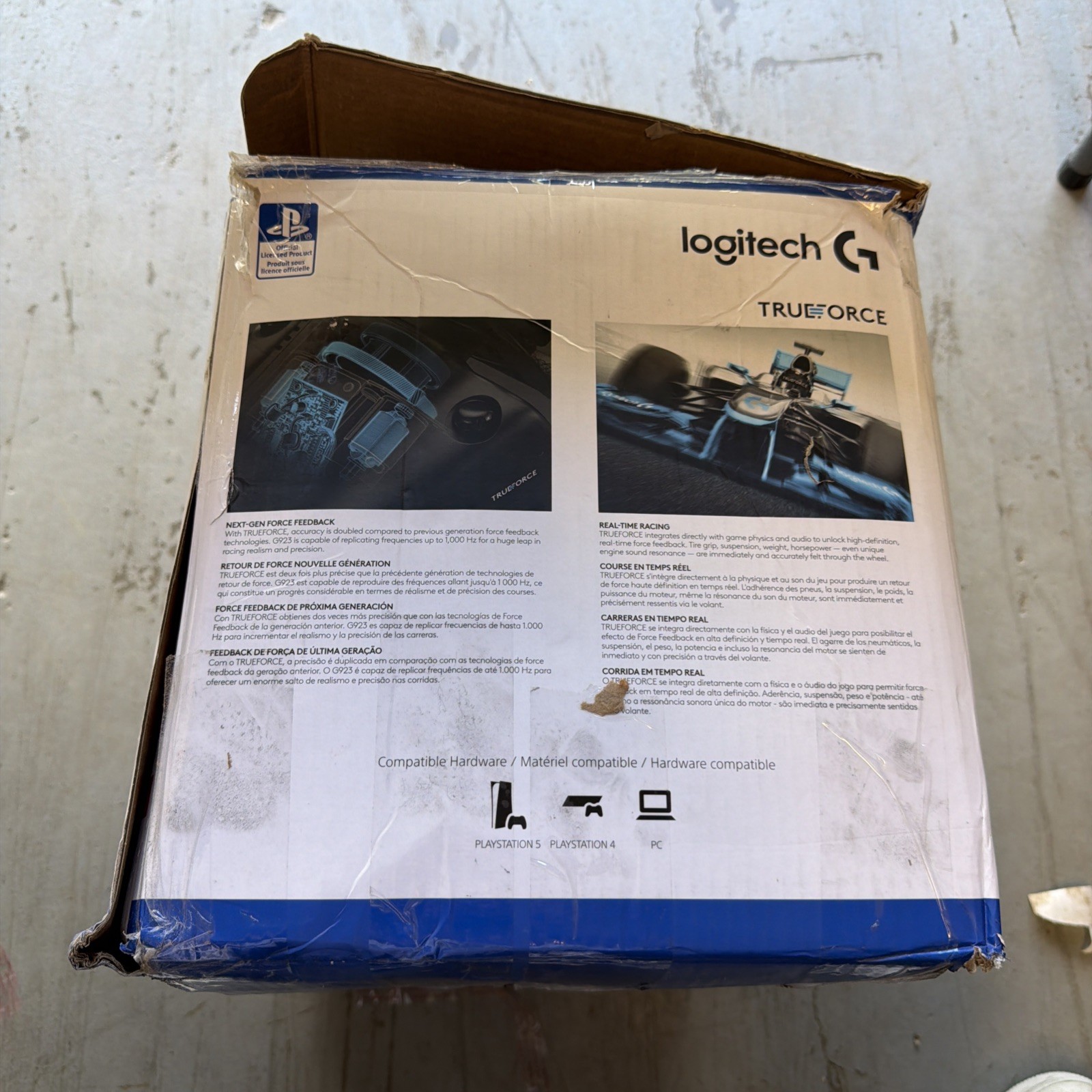 Logitech G923 Racing Wheel and Pedals – Black #6687