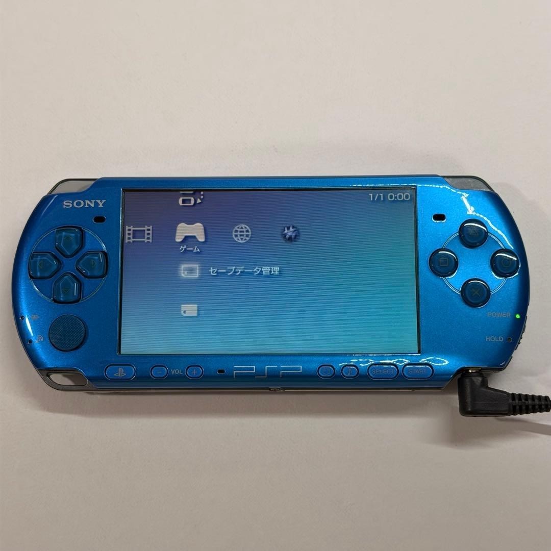 Sony PSP-3000 PSP 3000 Console Vibrant Blue VB Working Tested English language