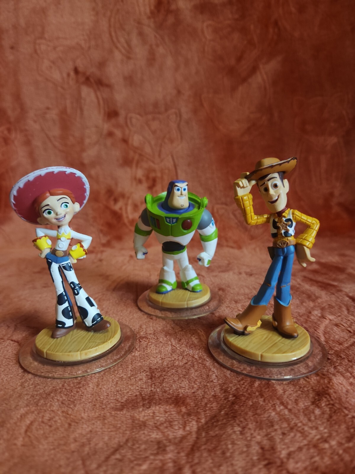 Disney Infinity Toy Story Pixar. Woody, Jessie, and Buzz Lightyear Figures