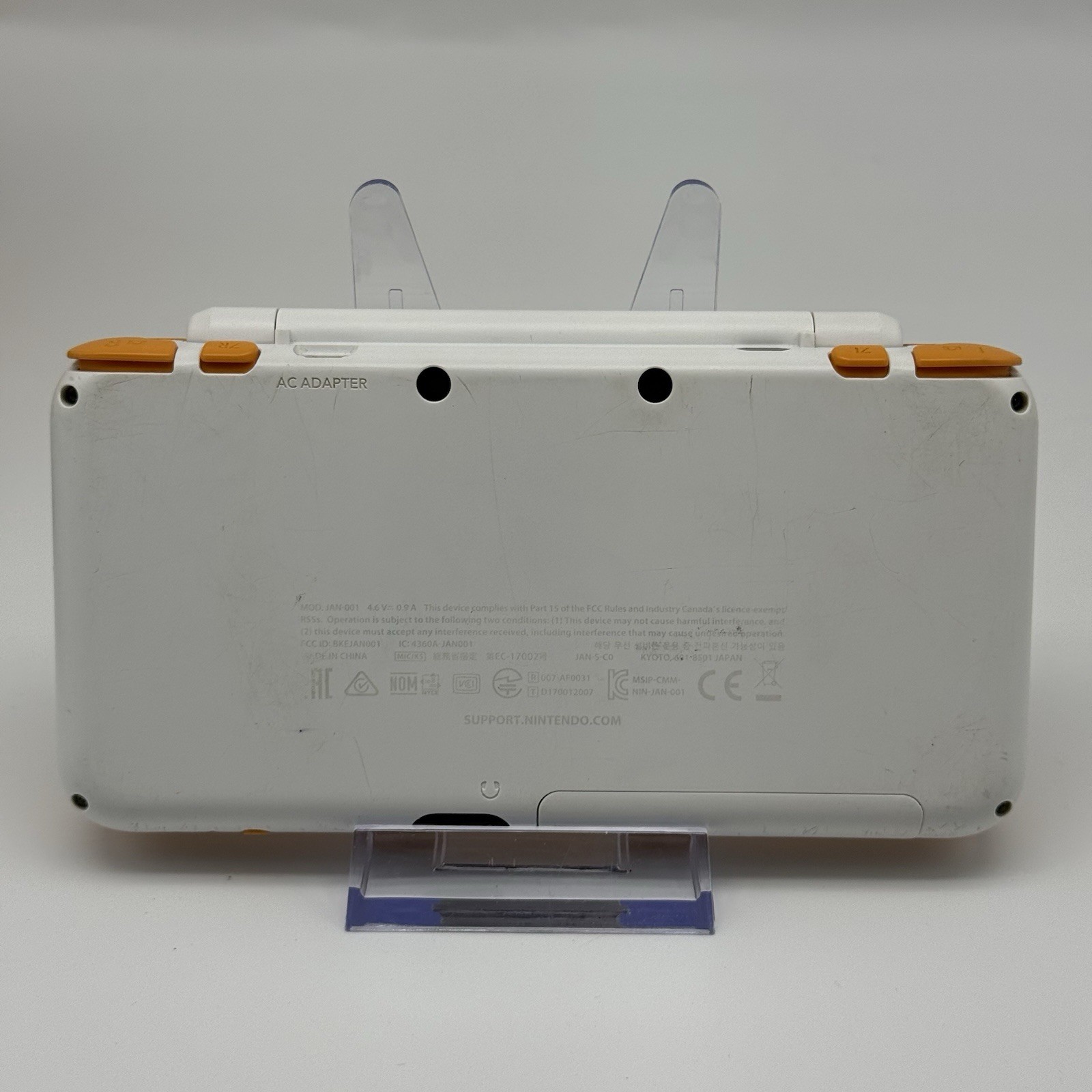 “new” Nintendo 2DS 3DS XL Console White Orange Console, Charger, Box – Tested