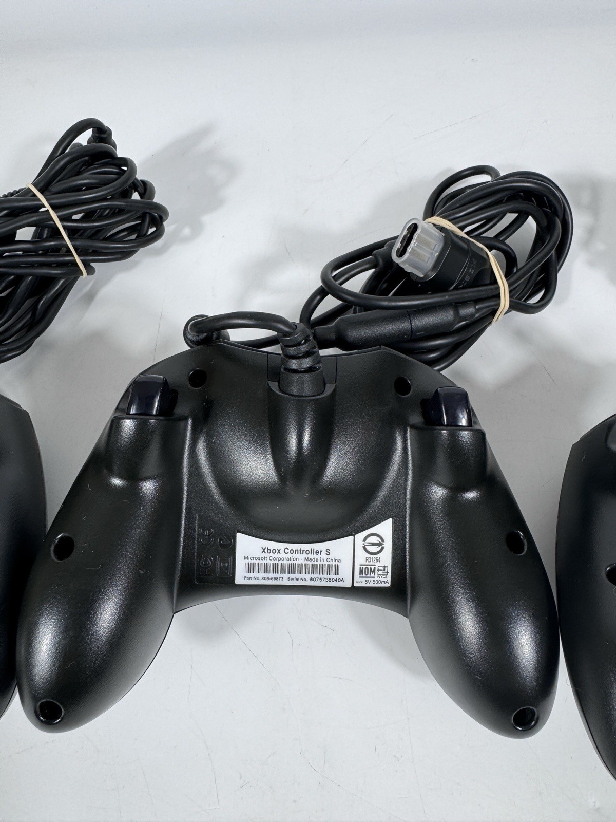 LOT OF 3 ORIGINAL XBOX OEM S TYPE CONTROLLER BLACK – Breakaway Cable