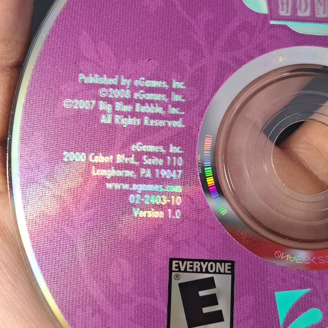 Home Sweet Home PC Game 2008 Egames Design Houses Windows 98/ME/2000/XP/Vista