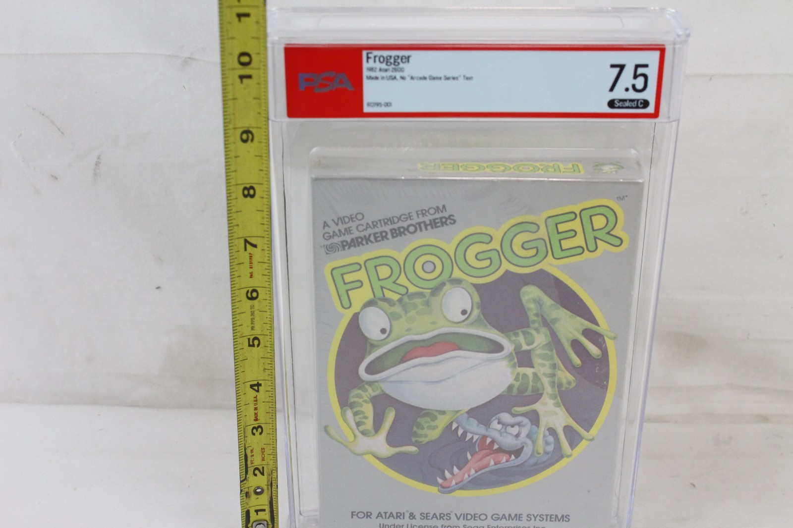 1982 Atari Frogger Video Game Graded PSA 7.5 Sealed C Sega Enterprises Sears