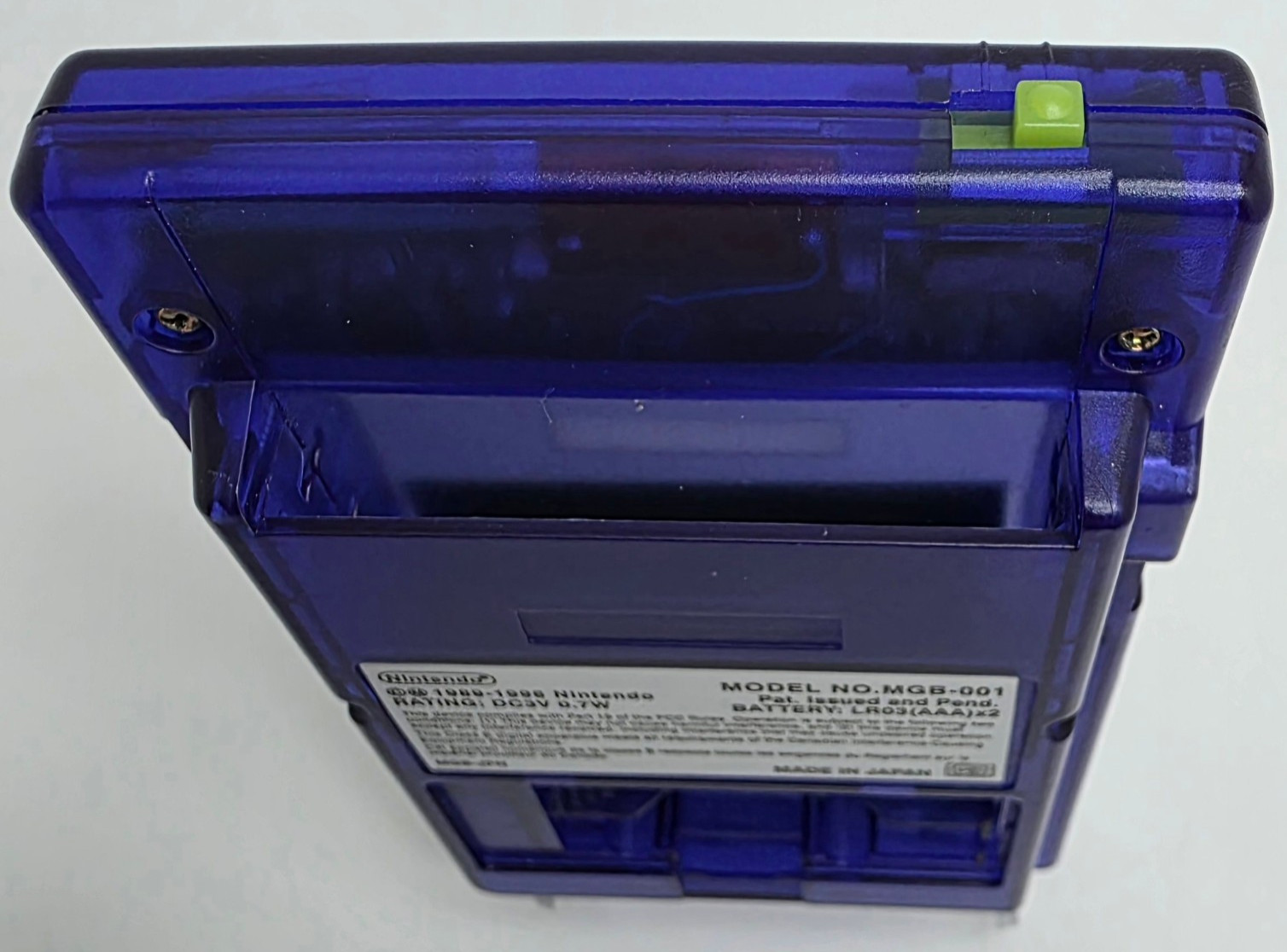 Midnight Purple- Gameboy Pocket -W IPS Screen Mod- New Shell New Buttons -Tested