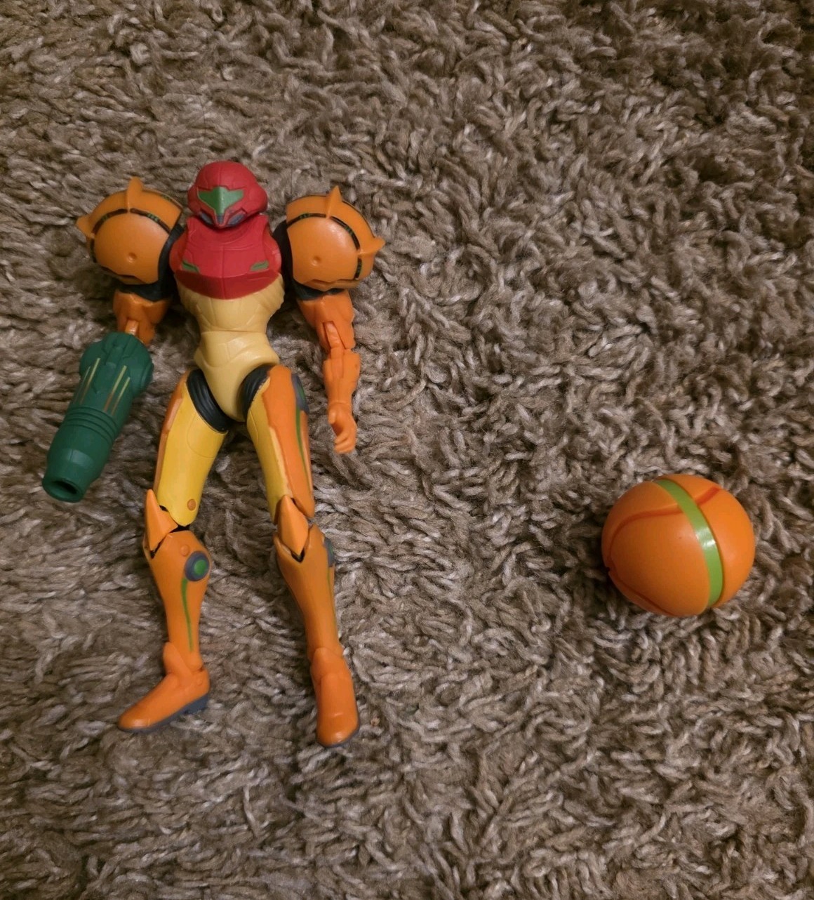 Metroid Arm Cannon Blaster Life Size Replica Nintendo Think Geek w/ Samus Figure