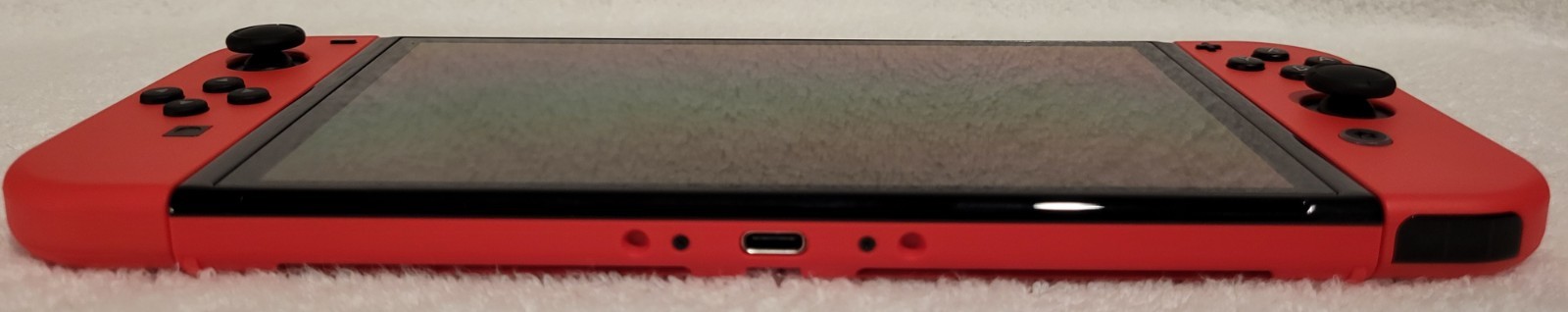 Nintendo Switch OLED HEG-001 Mario Red Edition Console w/ Joy Cons, OEM Charger