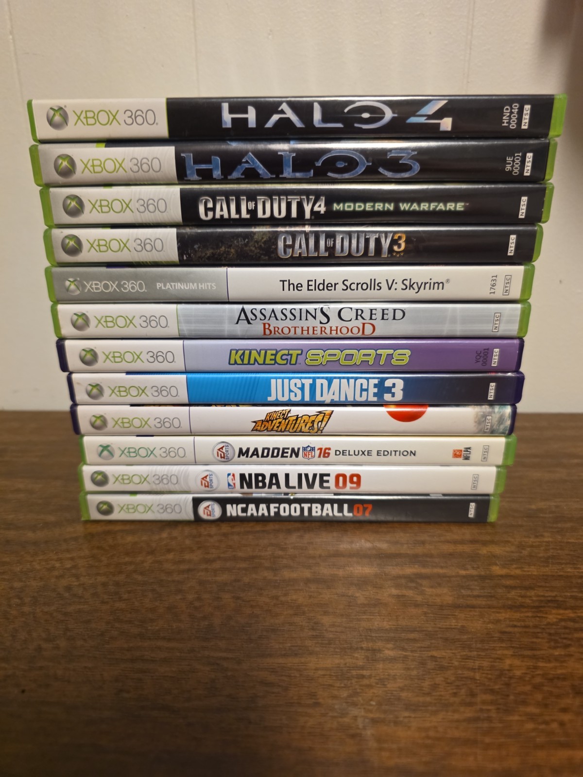 Microsoft Xbox 360 Game Lot Of 12 W/ 2 Turtle Beach X12 Headsets- Untested…