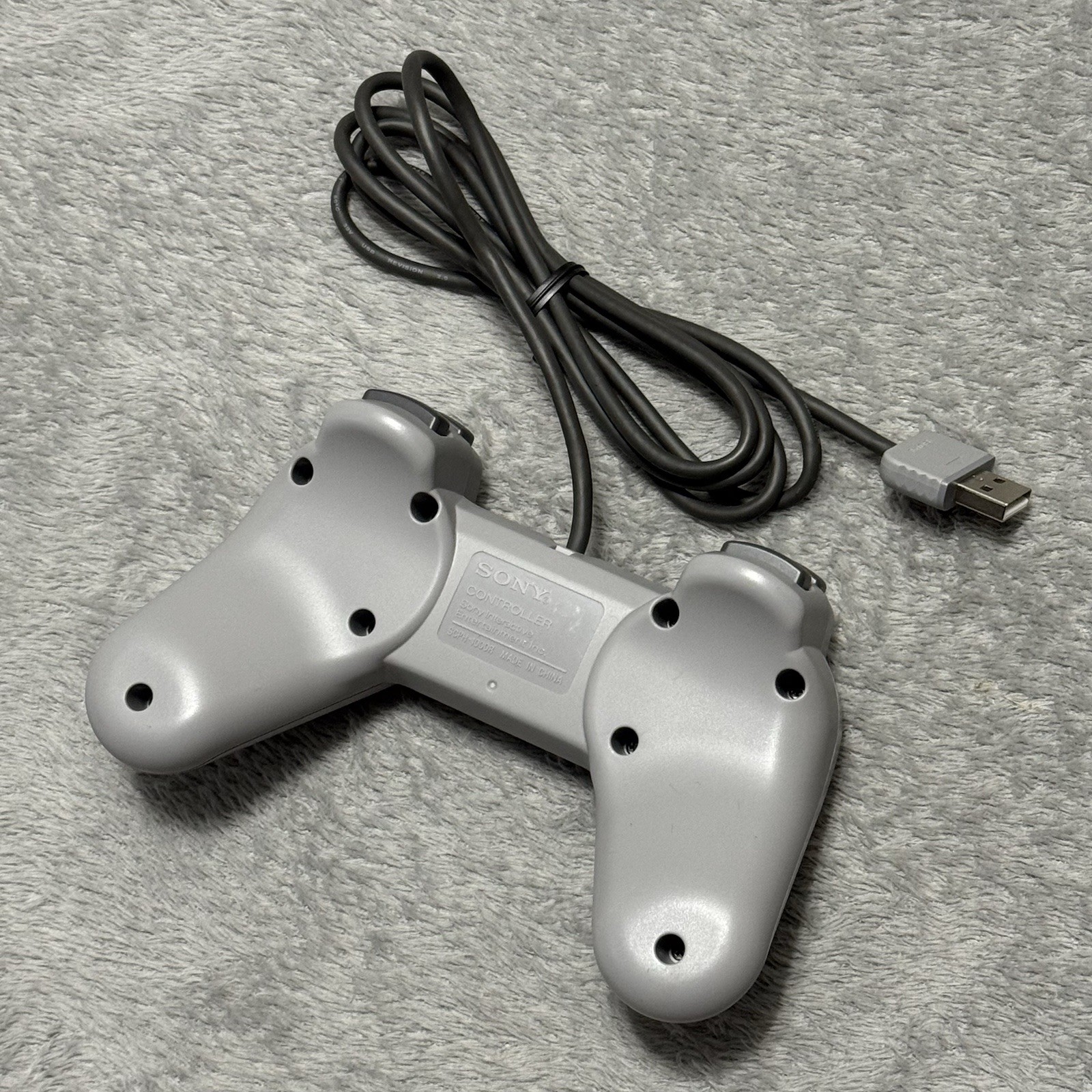 OEM Sony PlayStation Classic Mini USB Wired Controller Gray SCPH-1000R Tested