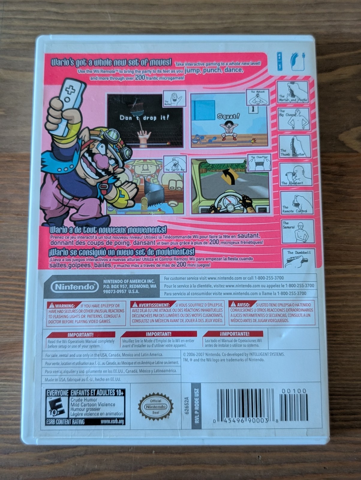WarioWare: Smooth Moves (Nintendo Wii, 2007)