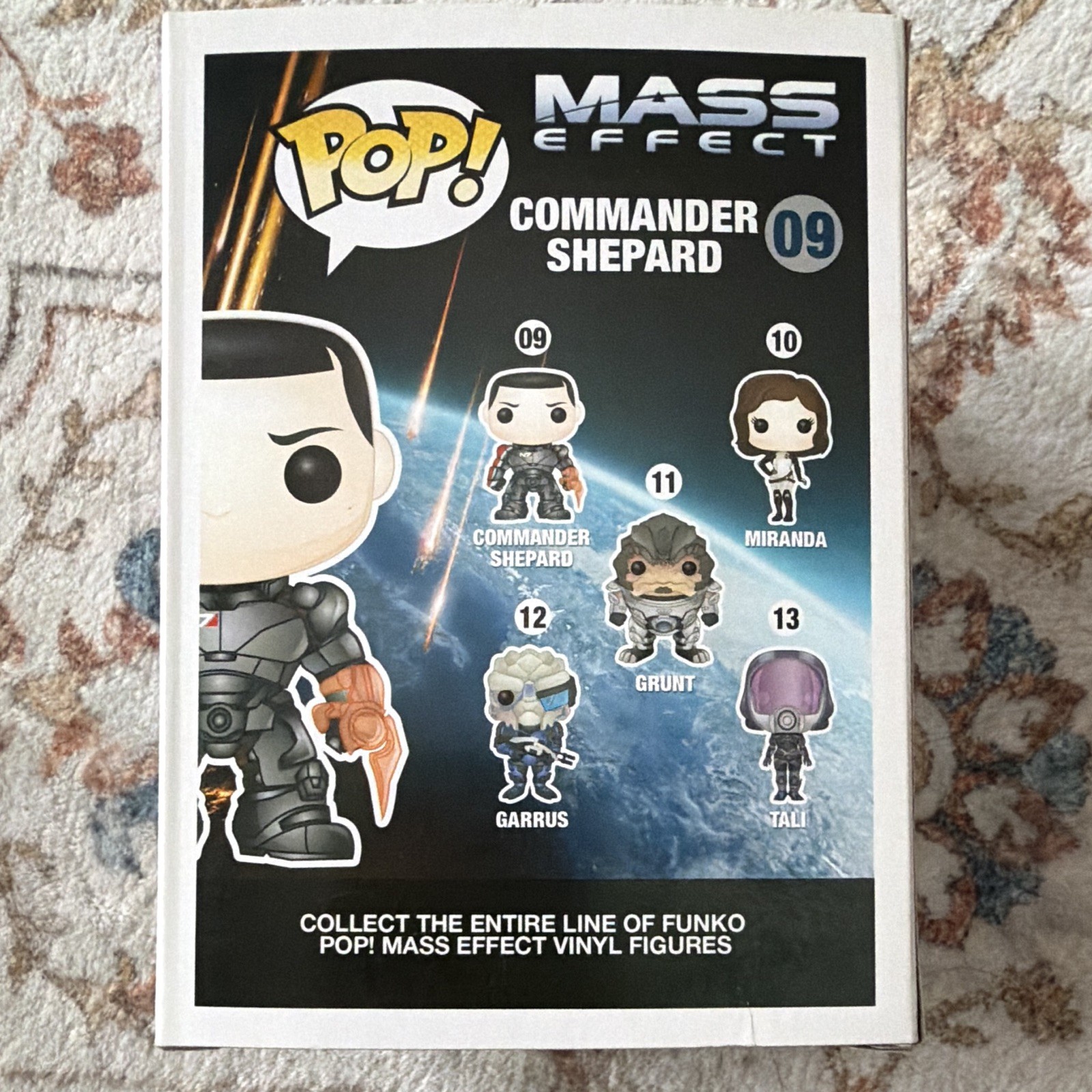 NIB! Never opened! Funko Pop! Games Mass Effect Commander Shepard #09