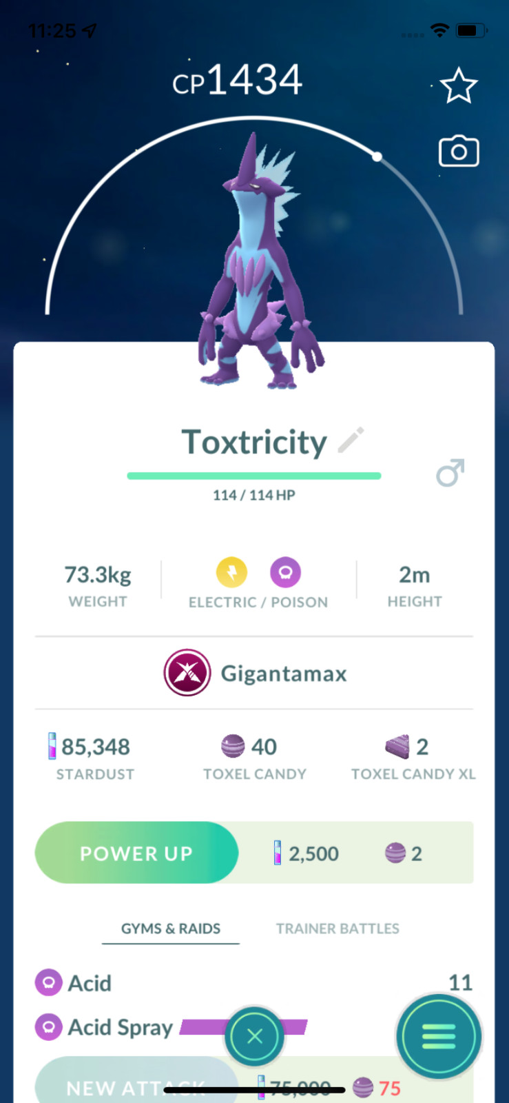 Toxtricity Low Key Gigantamax ! Registered or Unregistered ! 30 Days Friendship!