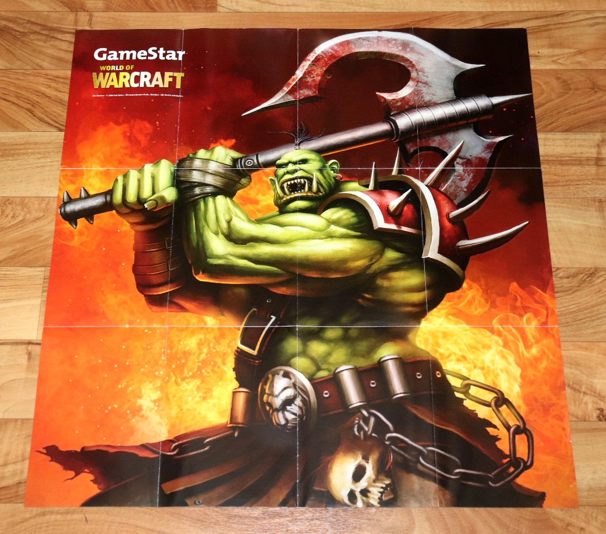 World of Warcraft Blizzard Rare Map / Poster 67x63cm