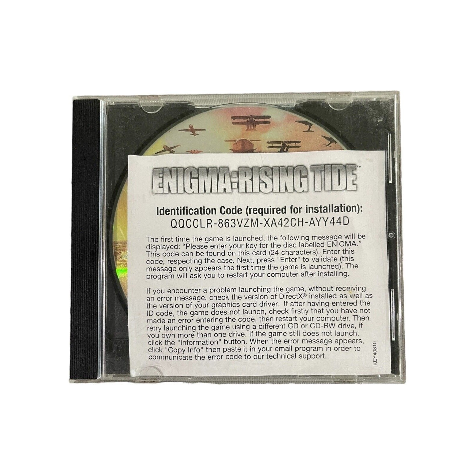 Enigma: Rising Tide PC Game *RARE* Windows 98 / ME / 2000 / XP NO MANUAL