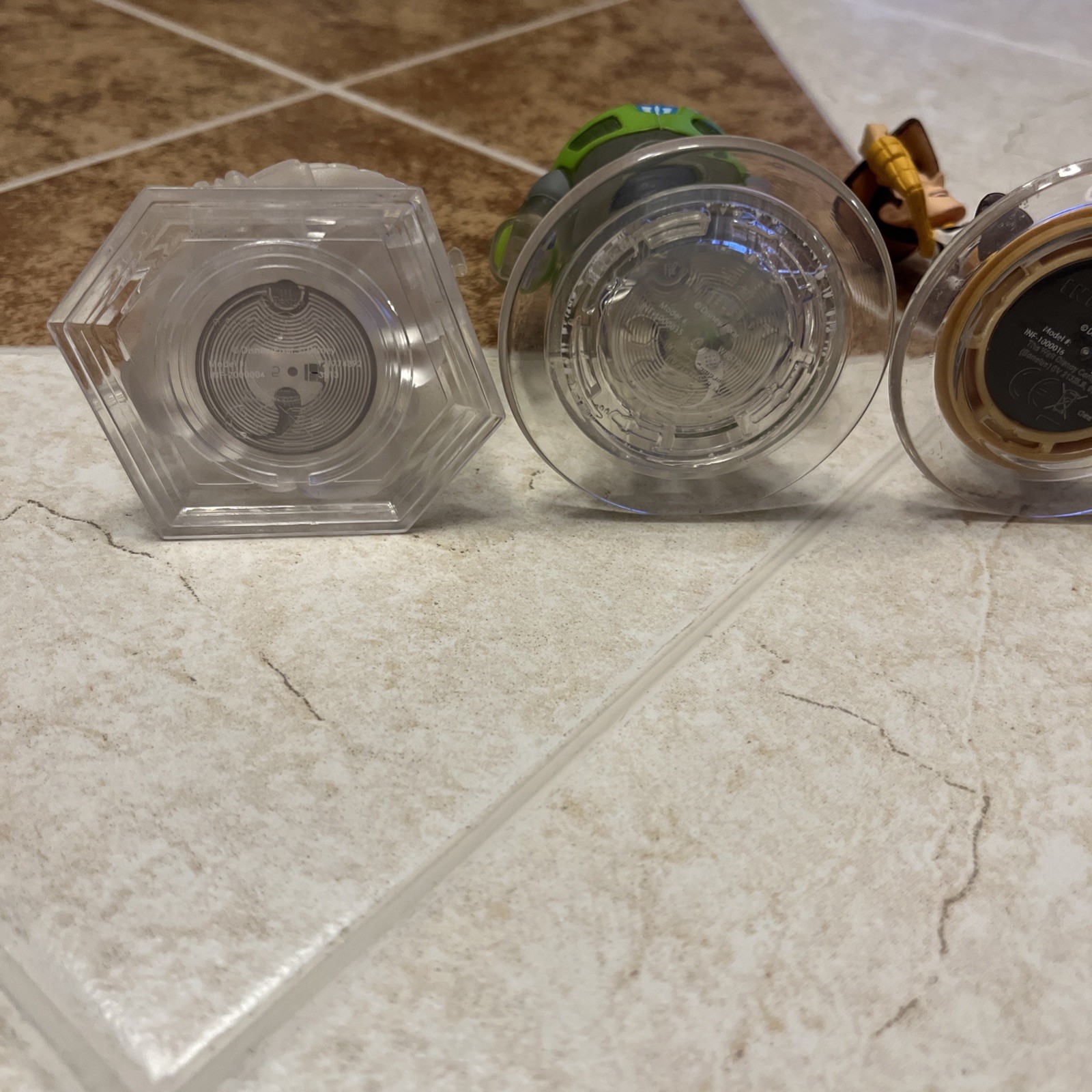 DISNEY INFINITY 1.0 Toy Story Buzz Lightyear Jessie Woody Crystal Lot Of 4