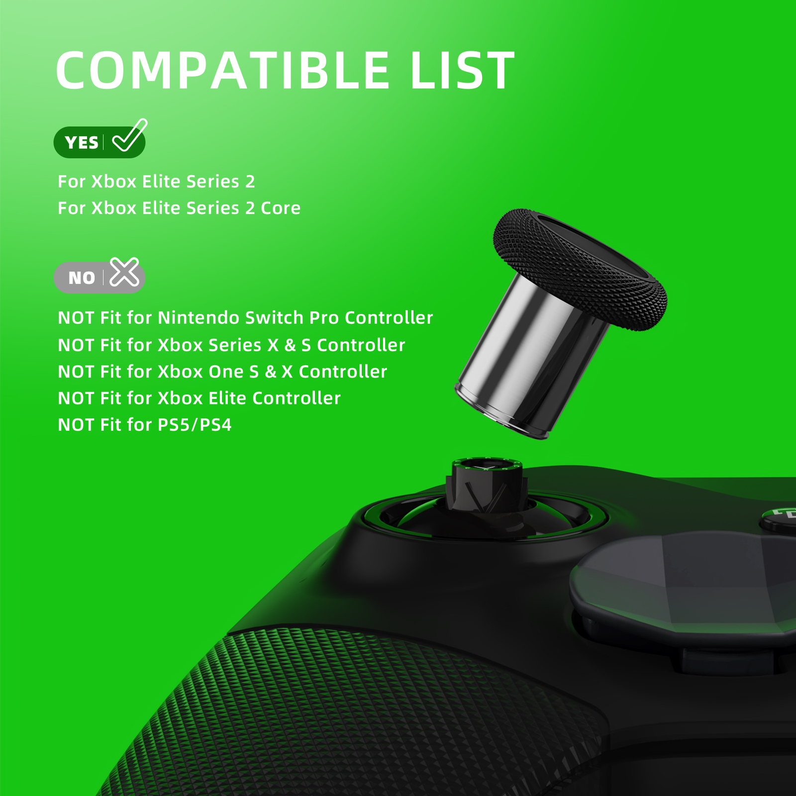 Metal Paddle Thumbsticks D-pad Swappable Part for Xbox Elite Series 2 Controller