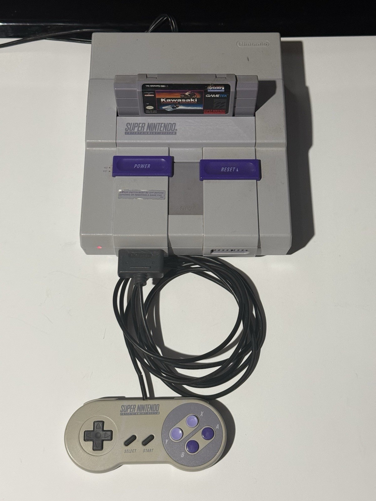 Nintendo Super Nintendo Entertainment System SNES Console SNS-001 w/ Controller