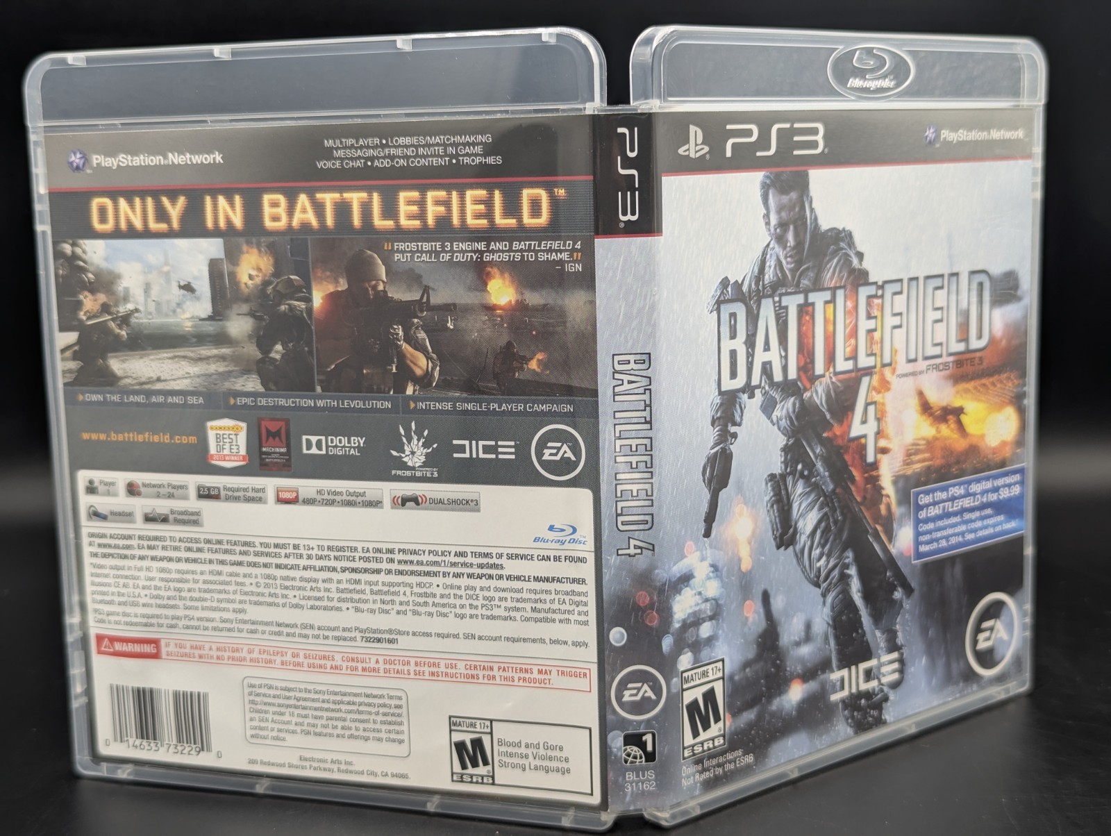 Battlefield 4 ( Sony PlayStation 3 ) CIB – Mint Disc – Pristine – Tested