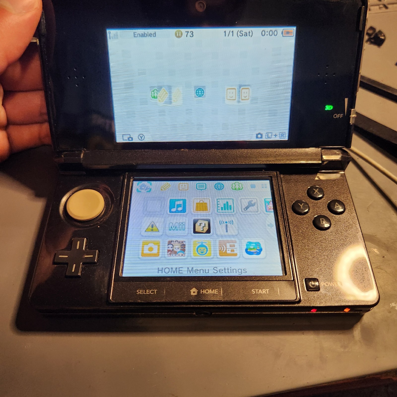 Nintendo 3DS Cosmo Black System – Working