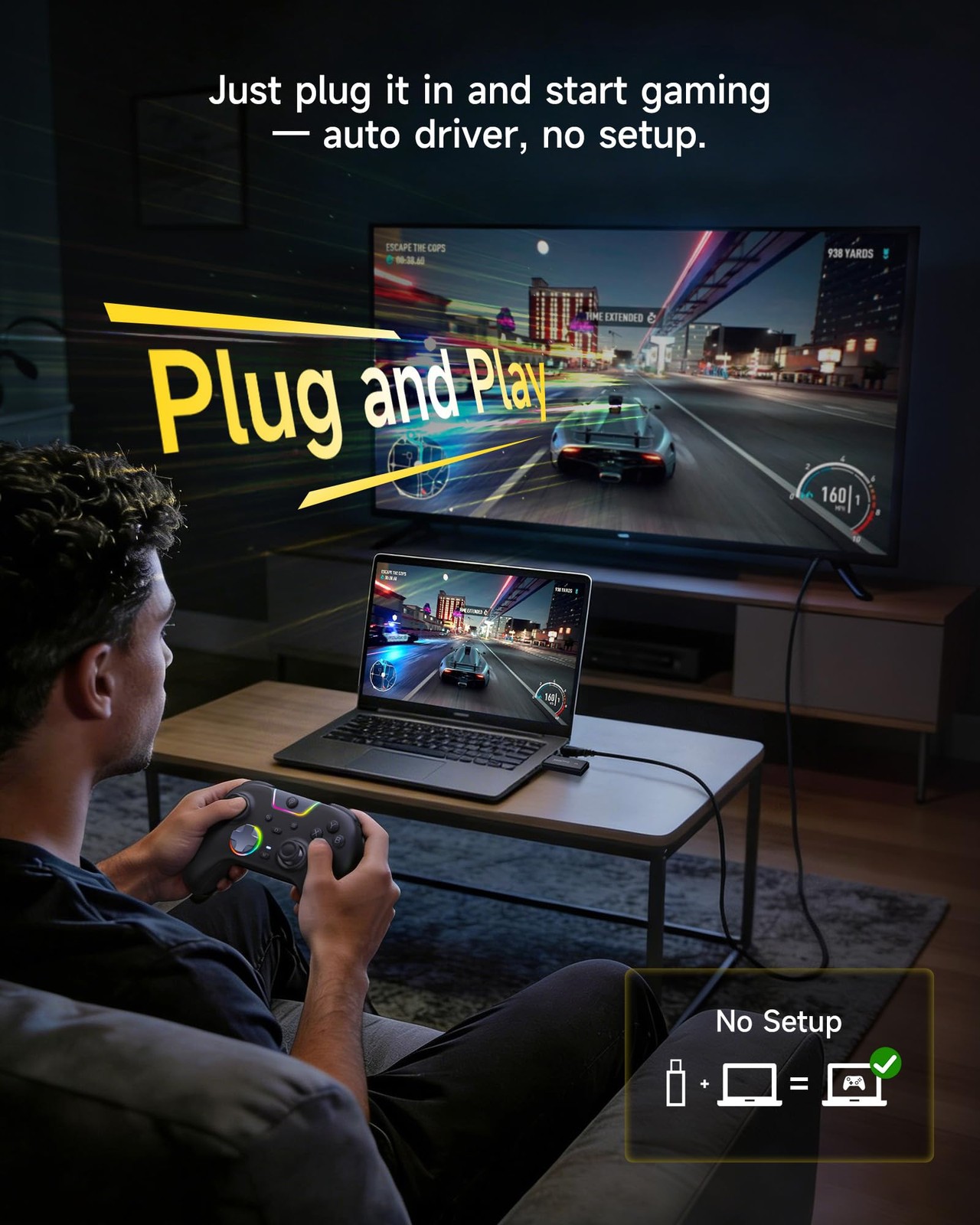 X05Pro Wireless Gaming Controller for PC, Switch& Phone – Ultra-Quiet Buttons…