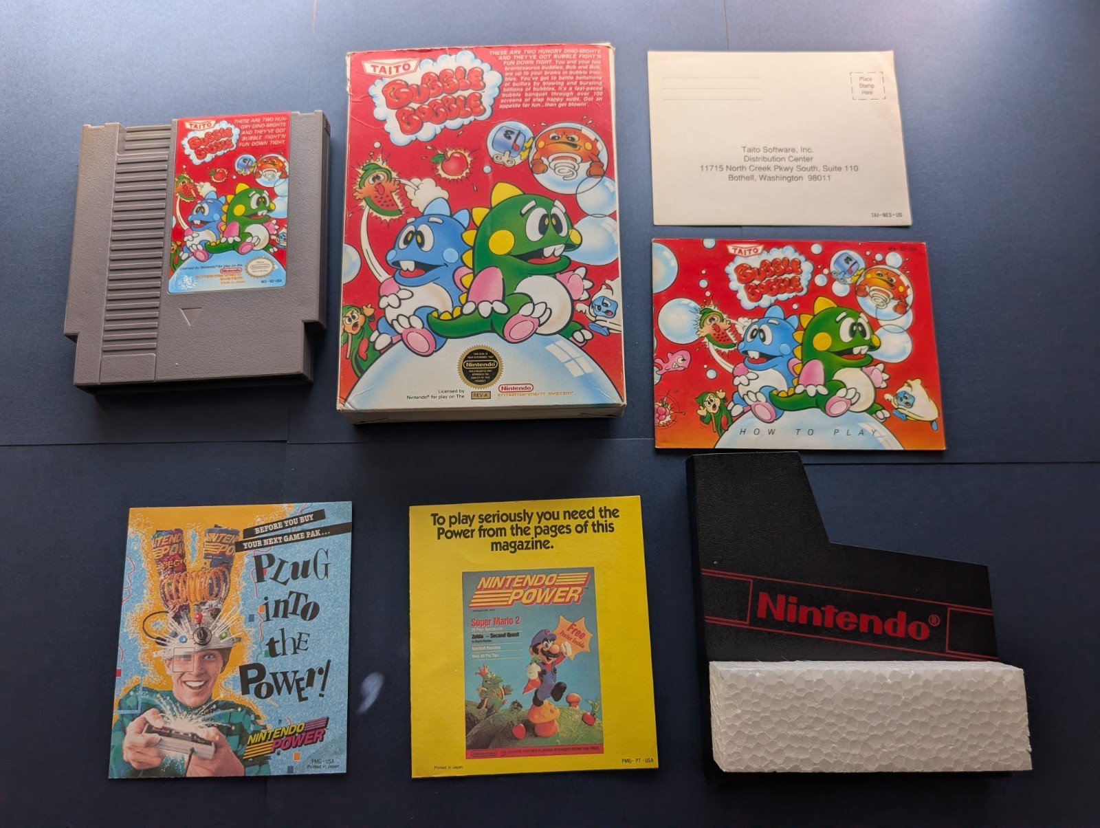 NES Bubble Bobble: Nintendo Complete In Box CIB – TESTED