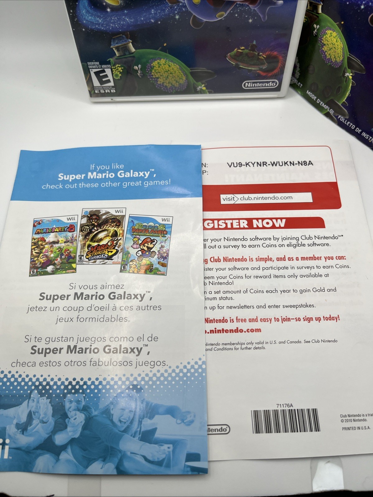 Super Mario Galaxy (Nintendo Wii, 2007) CIB Complete In Box w/ Manual
